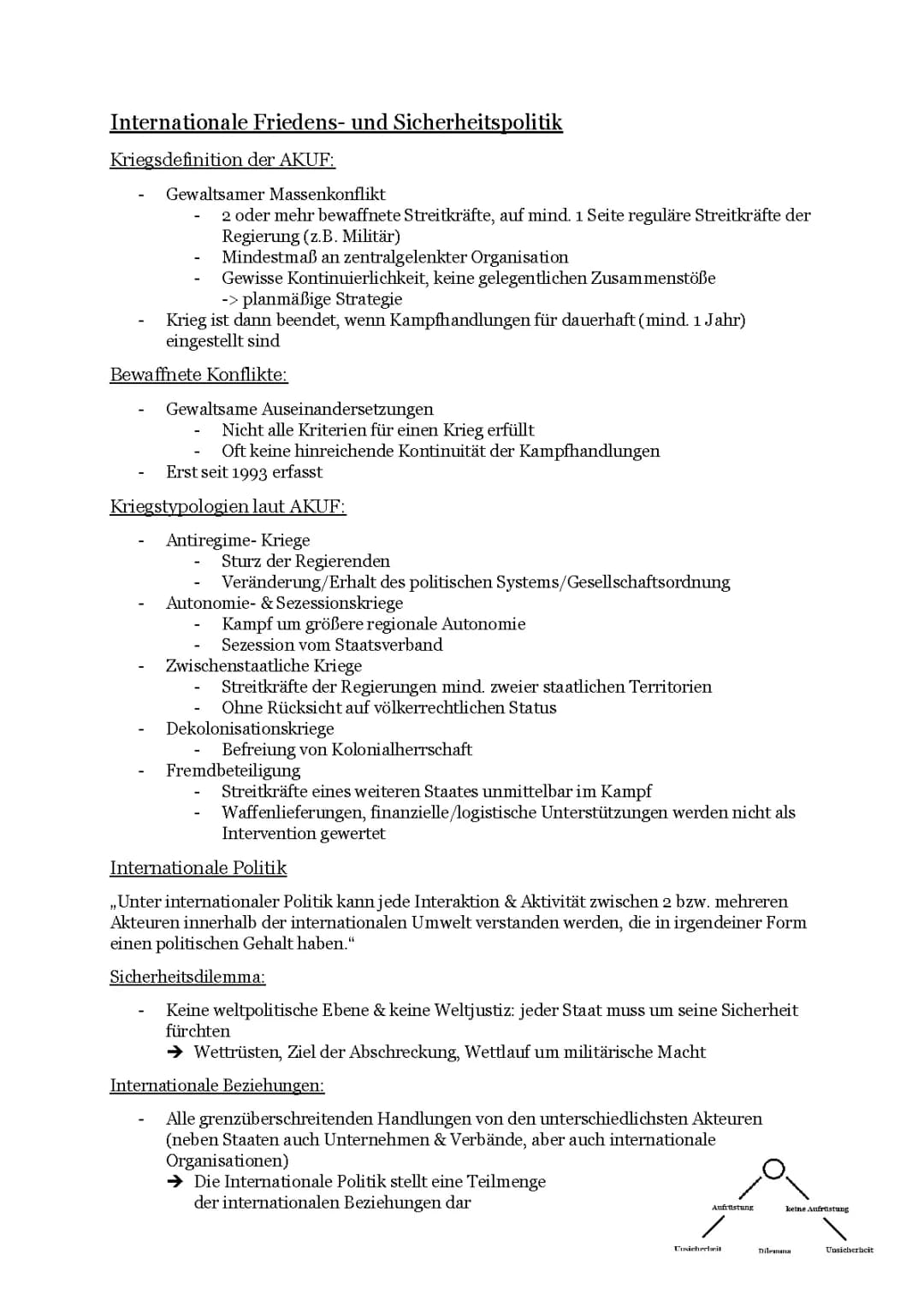 Internationale Friedens- und Sicherheitspolitik