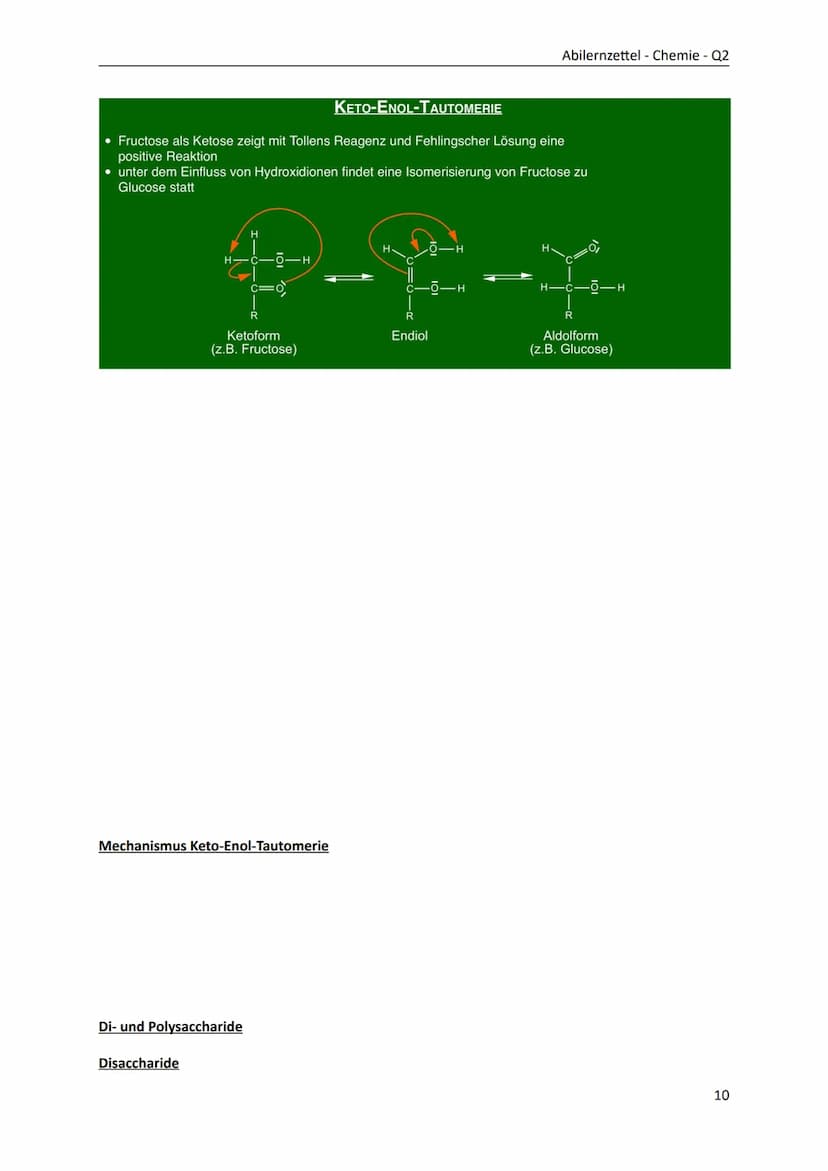 Kohlenhydrate
- Monosaccharide: Glucose, Fructose, Kohlenstoffatome mit Chiralitätszentren,
optische Aktivität, D-/L-Konfiguration, Enantiom