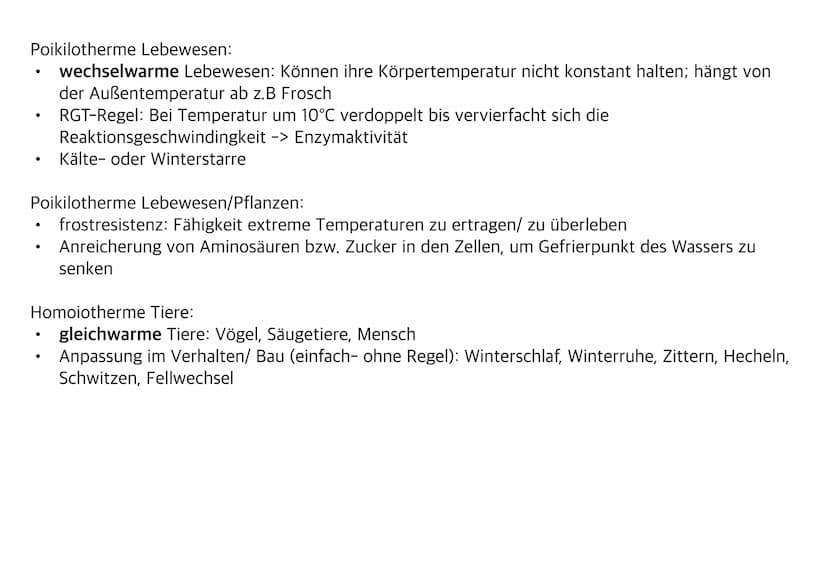 Ökologie
Kete han Abiotische Umweltfaktoren
●
Umweltfaktoren
alle Faktoren, welche unbelebt sind und
Lebewesen beeinflussen z.B Licht,
Tempe