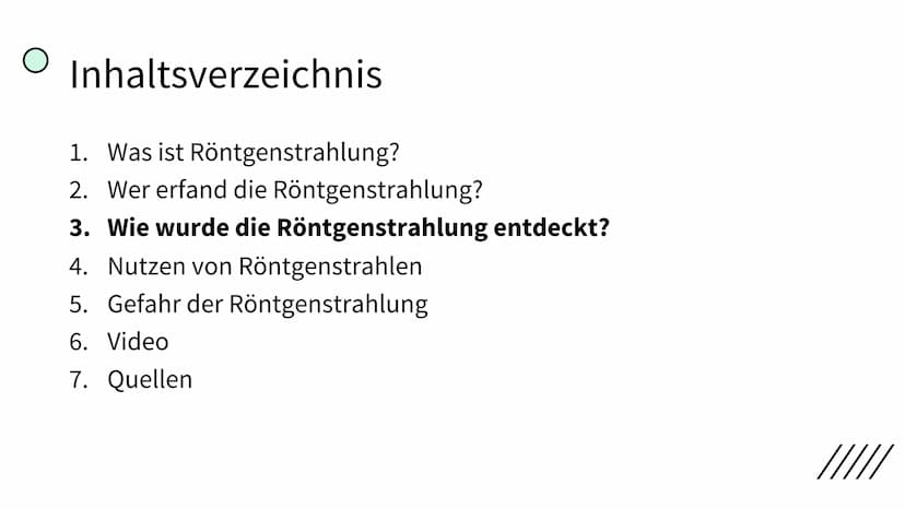 von: Lea Rubin & Lisa Sobiech
Kurzreferat
.
Entdeckung der
Röntgenstrahlung
BRODER
Röntgenstrahlen sind
Lichtstrahlen aber mit sehr
kurzer W