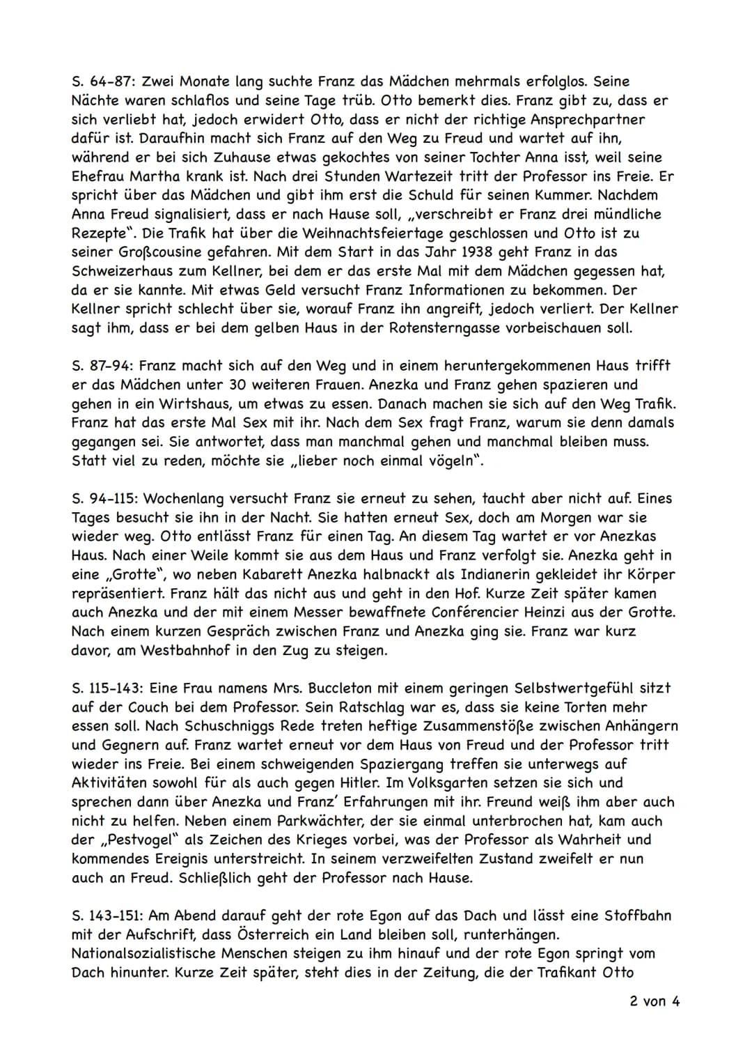 Der Trafikant - Robert Seethaler
Vorwort: Die folgende Zusammenfassung beruht auf die wichtigsten Inhalte des Buches.
Neben einigen, jedoch 