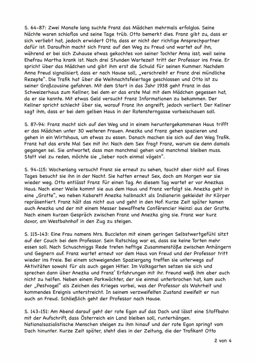 Der Trafikant - Robert Seethaler
Vorwort: Die folgende Zusammenfassung beruht auf die wichtigsten Inhalte des Buches.
Neben einigen, jedoch 