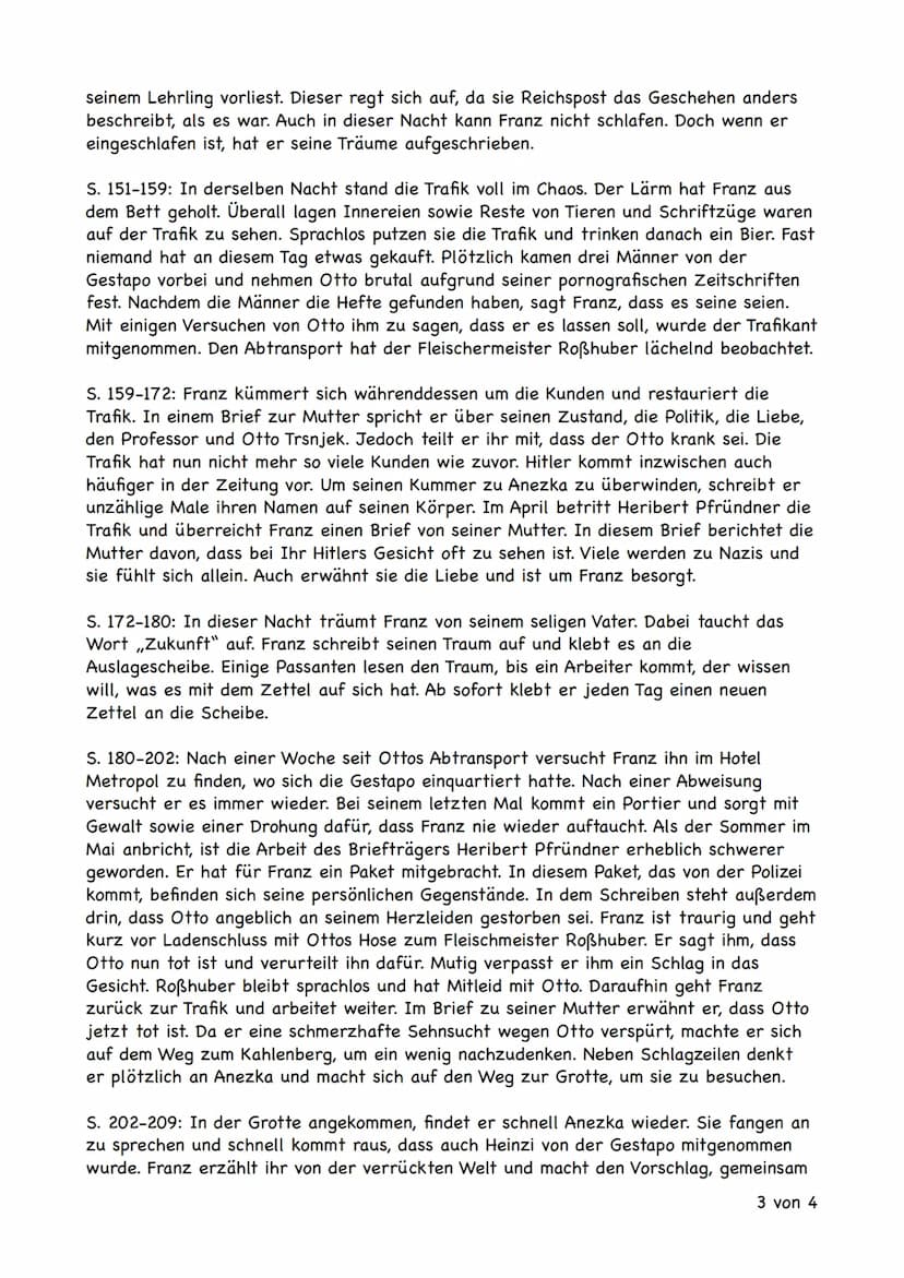 Der Trafikant - Robert Seethaler
Vorwort: Die folgende Zusammenfassung beruht auf die wichtigsten Inhalte des Buches.
Neben einigen, jedoch 