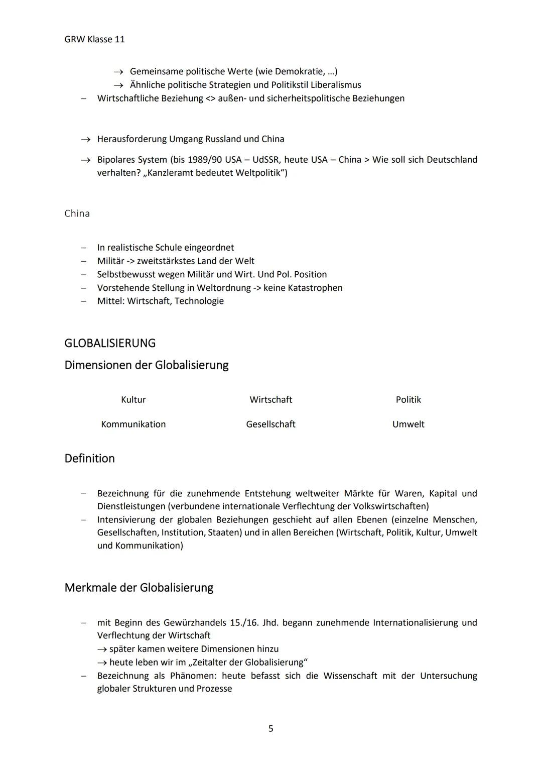 GRW Klasse 11
INTERNATIONALE POLITIK IN DER GLOBALISIERTEN WELT
Kennen von Herausforderungen für die internationale Politik im 21 Jhd.
Umgan