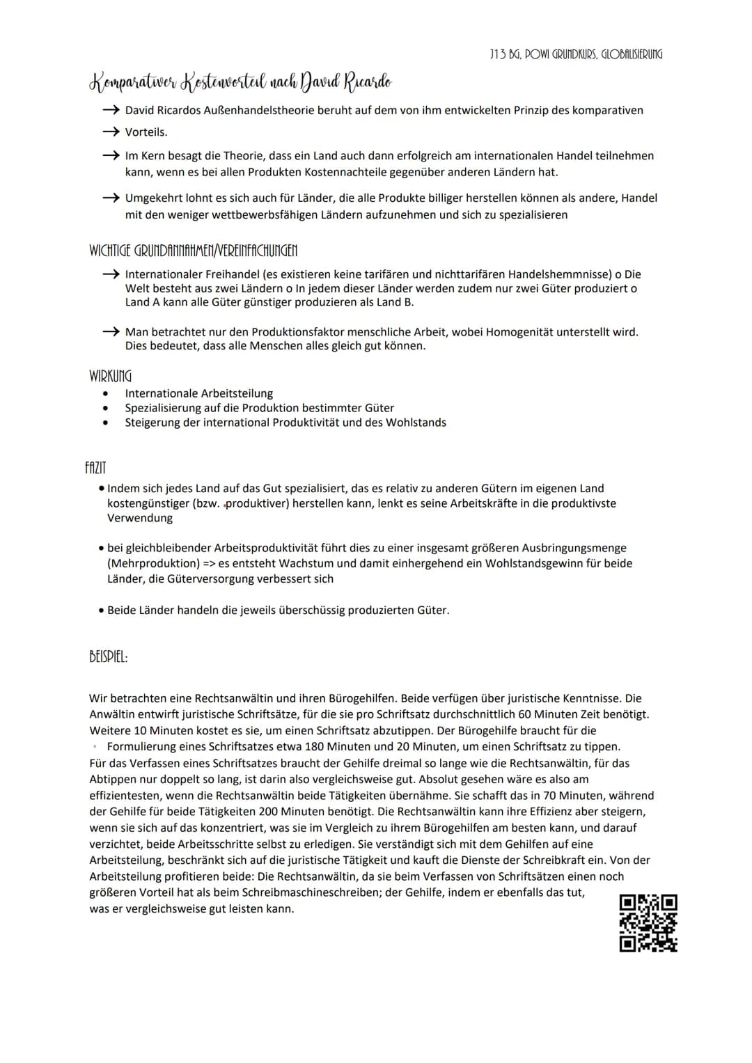 Globalisierung Powi Klausur Nummer 1 / 04
Dimensionen der Globalisierung
GLOBALISIERUNG DER WIRTSCHAFT
grenzüberschreitender Handel von Ware