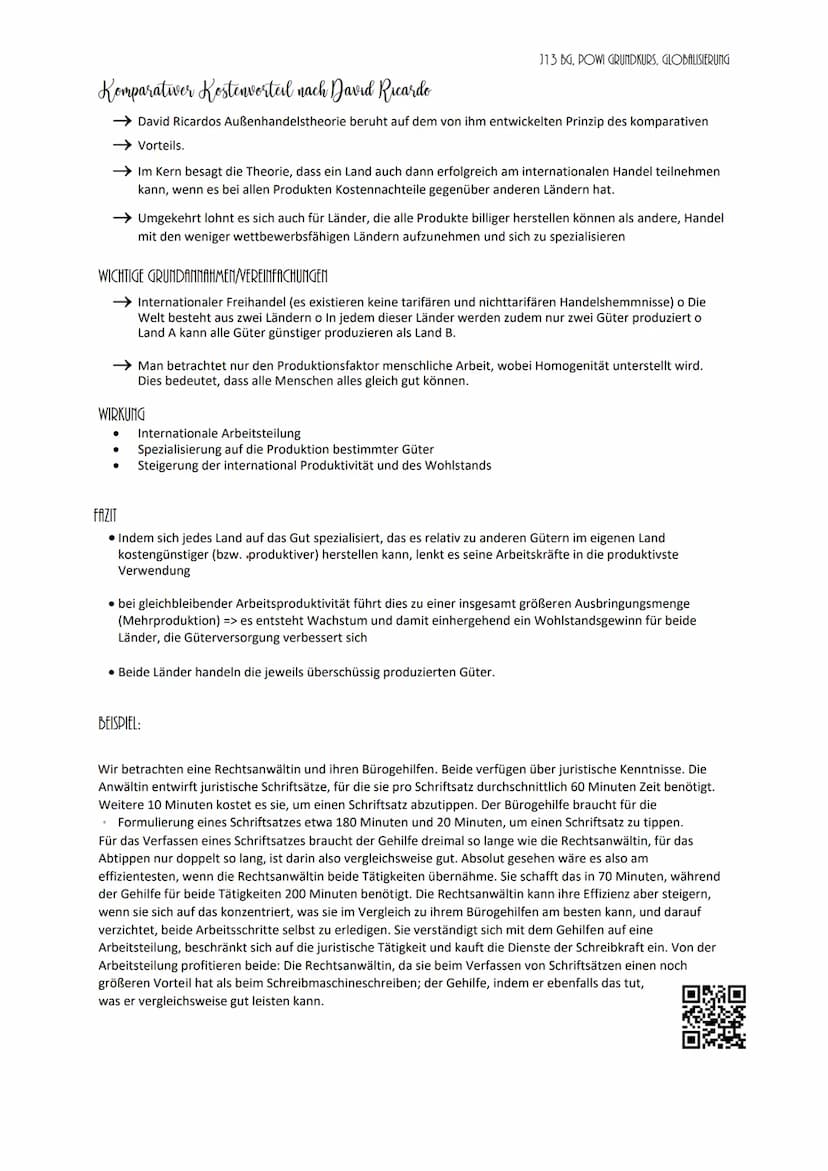 Globalisierung Powi Klausur Nummer 1 / 04
Dimensionen der Globalisierung
GLOBALISIERUNG DER WIRTSCHAFT
grenzüberschreitender Handel von Ware