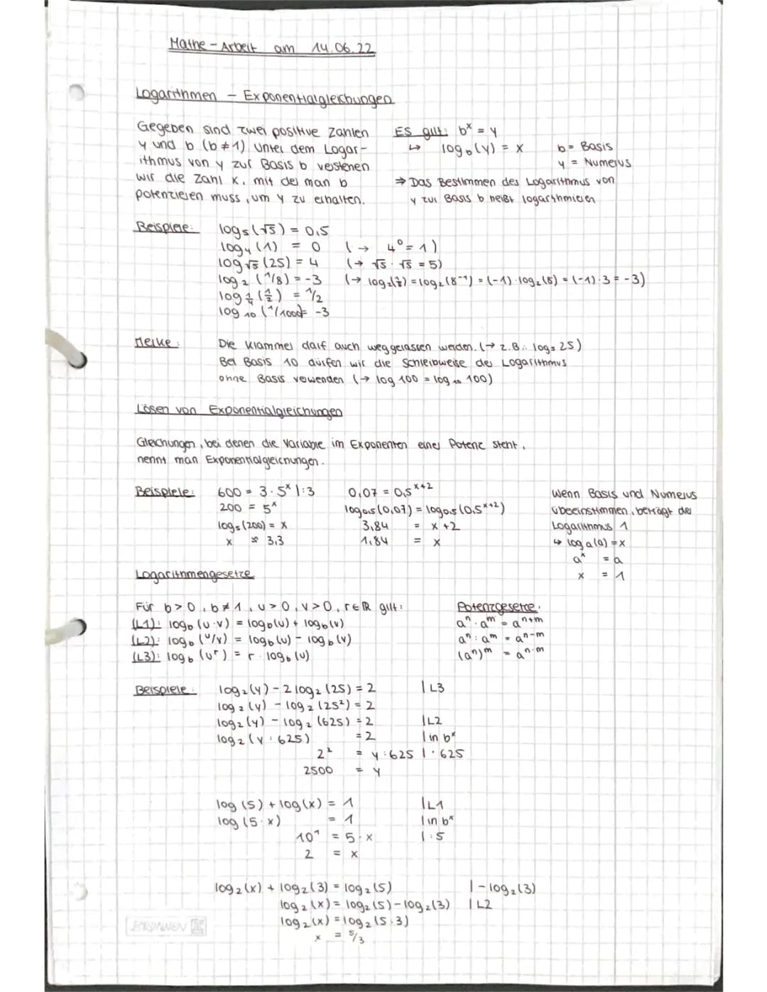 Logarithmus