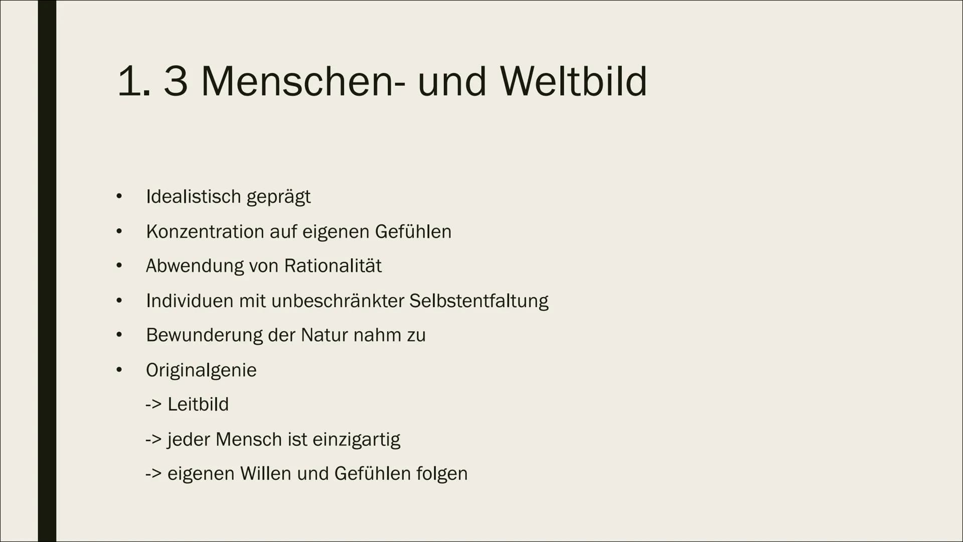 Das eigentliche Studium der
Menschheit ist der Mensch."
- Johann Wolfgang von Goethe STURM & DRANG
EMPFINDSAMKEIT
Emily Bleigel Gliederung
1