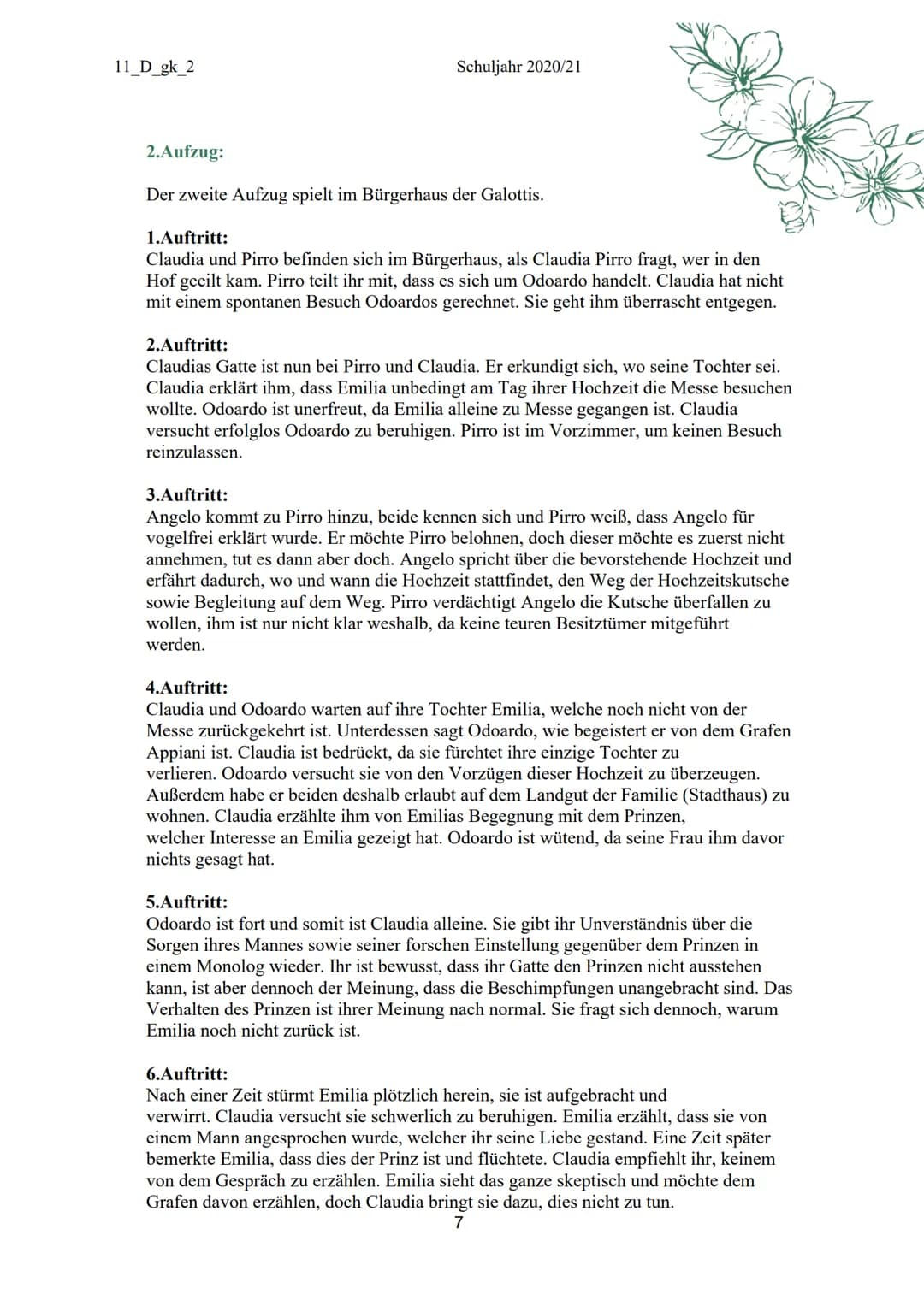 EMILIA
GALOTTI
GOTTHOLD EPHRAIM LESSING
CZ45
L'au
Mus 11_D_gk_2
Inhaltsverzeichnis:
I. Biografie
II.
III. Inhaltsangabe
IV.
V.
1. Aufzug
2. 