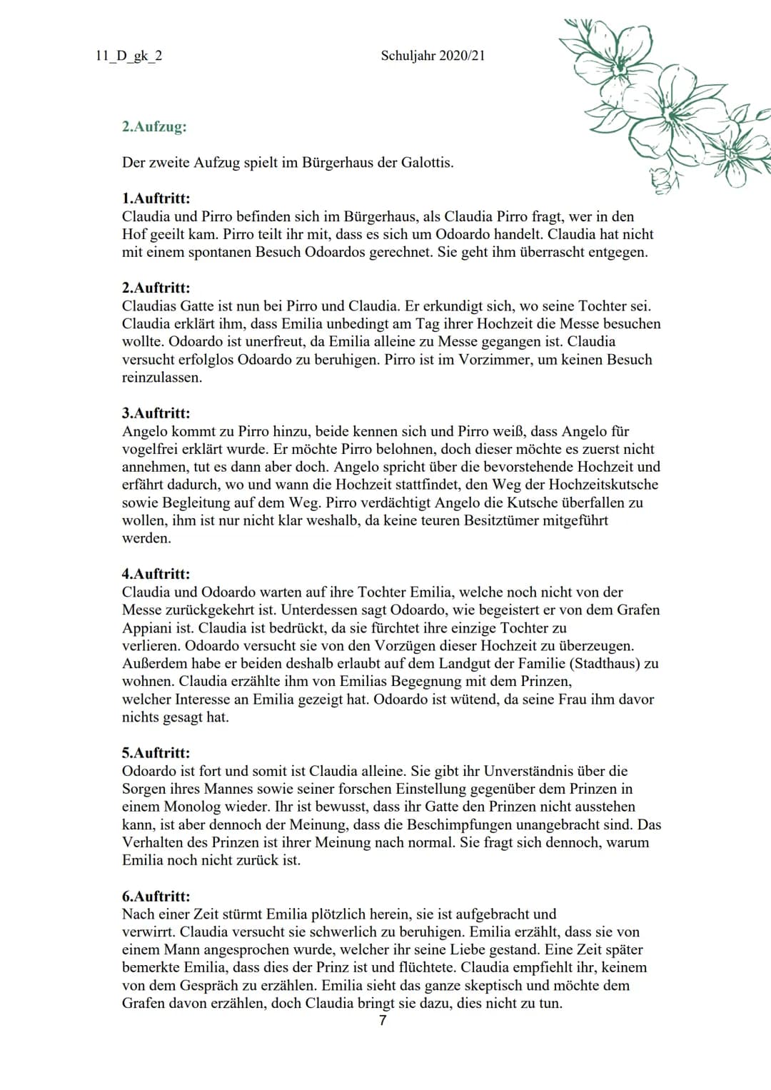 EMILIA
GALOTTI
GOTTHOLD EPHRAIM LESSING
CZ45
L'au
Mus 11_D_gk_2
Inhaltsverzeichnis:
I. Biografie
II.
III. Inhaltsangabe
IV.
V.
1. Aufzug
2. 