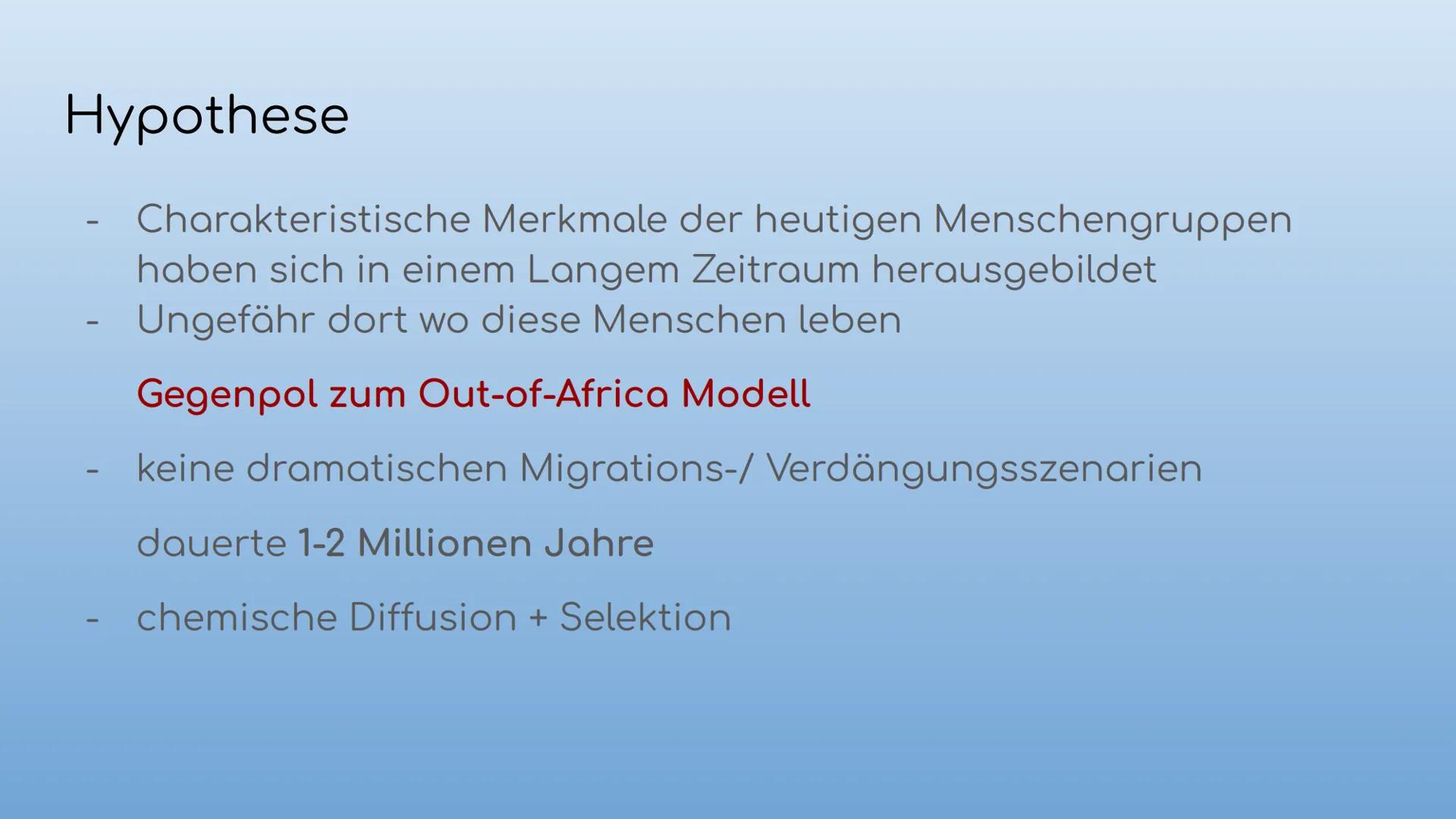 Out of Africa - Modell
Von Olivia und Anna Inhalt
Out of Africa Modell
Definition
Ausbreitung
Migrationsrouten
Wie wird das Modell gestützt
