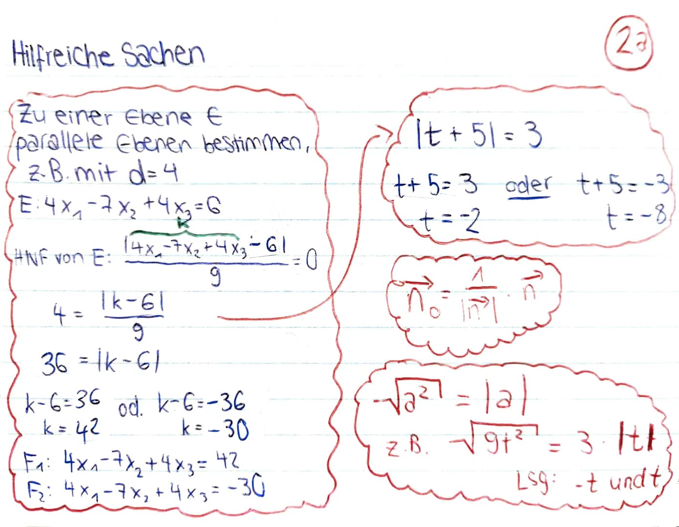 Mathe Klausur 1, J2 : Analyt. Geometrie
P
Abstand Punkt - Ebene
Abstand d (P:E): kleinste Entfernung
des Punktes P von der Ebene E; bzw.
Län