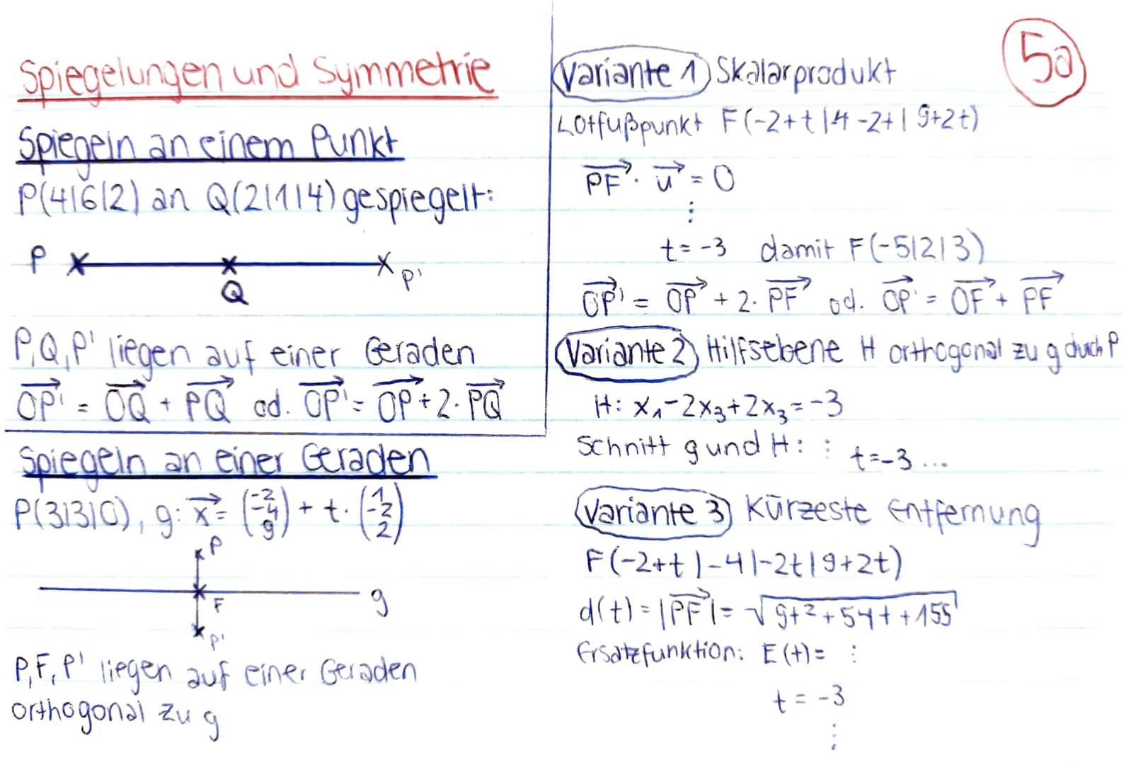 Mathe Klausur 1, J2 : Analyt. Geometrie
P
Abstand Punkt - Ebene
Abstand d (P:E): kleinste Entfernung
des Punktes P von der Ebene E; bzw.
Län