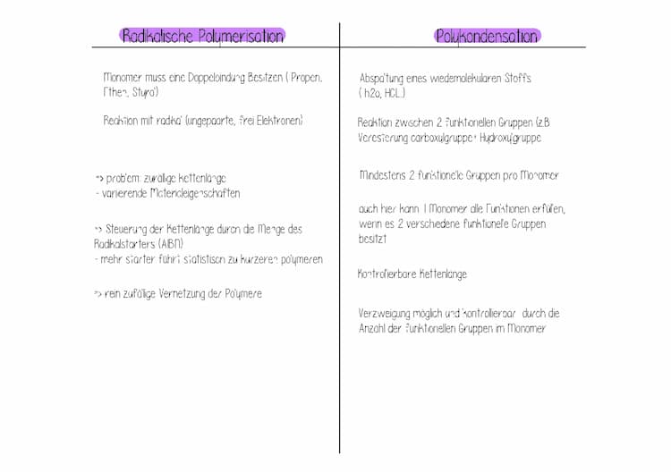 Know Radikalische Polymerisation und Polykondensation  thumbnail