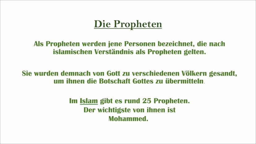 Islam
Präsentation von Iman und Schugufa
- BOSE BR Inhaltsverzeichnis
Die Geschichte und die Entstehung des
Islams
+
--
Unser Gott
Die Proph