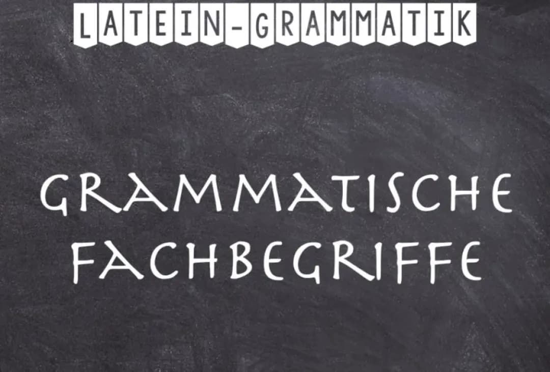 Grundlagen Latein