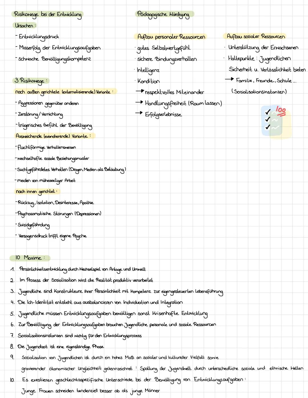 # Übersicht Hurrelmann

Modell der produktiven Realitätsverarbeitung, Entwicklung im Jugendalter

Bedeutung des Jugendolters
- Grundlage der