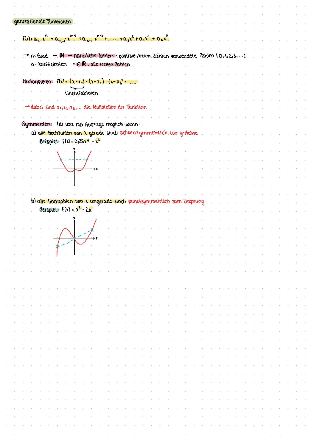 Übersicht und Analyse von Funktionsarten