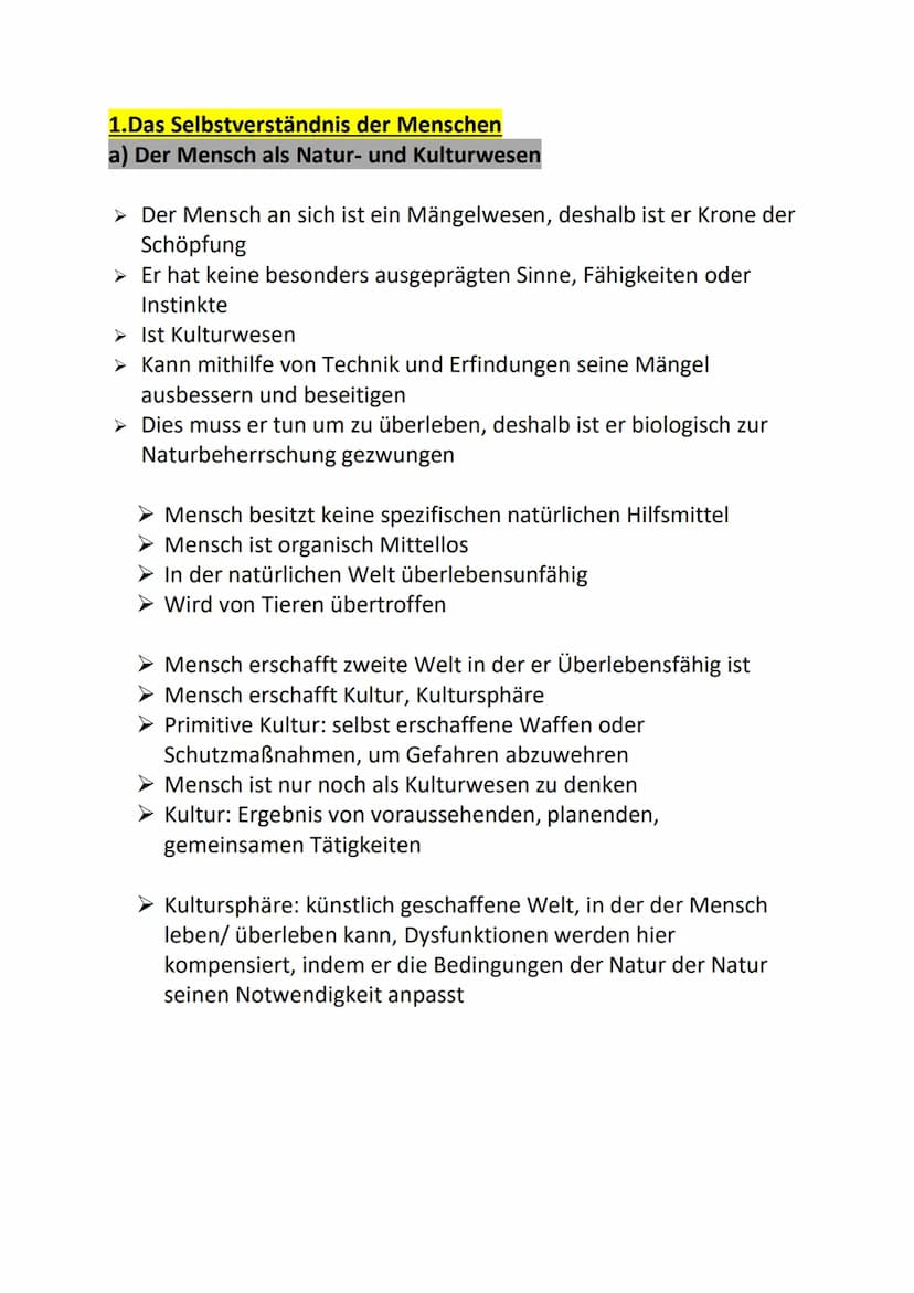 PHILOSOPHIE ABITUR GK 2023 THEMENÜBERSICHT
1. Das Selbstverständnis des Menschen
a. Der Mensch als Natur- und Kulturwesen
b. Das Verhältnis 