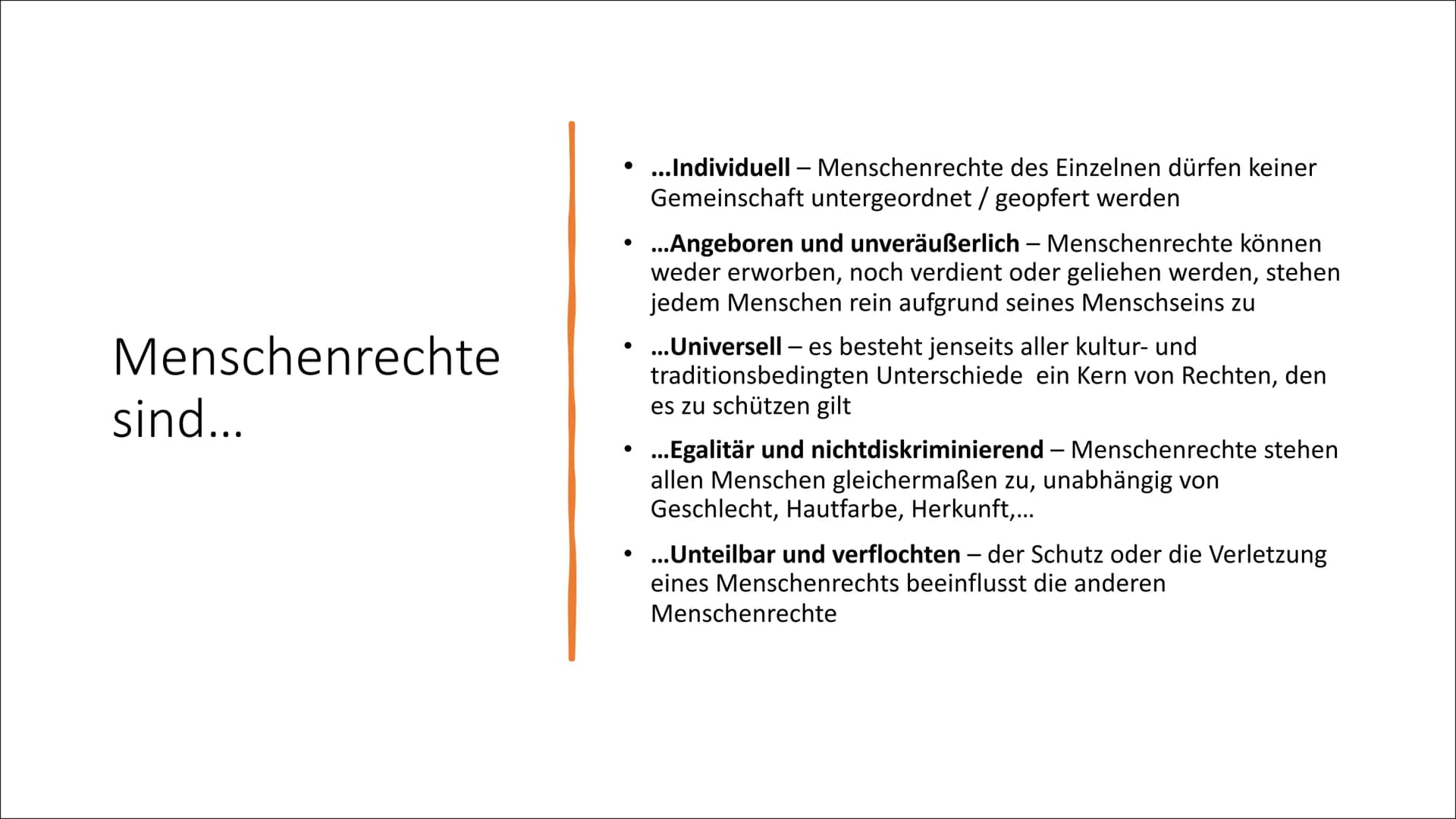Die Geschichte der Menschenrechte: Ein einfacher Zeitstrahl und Erklärungen