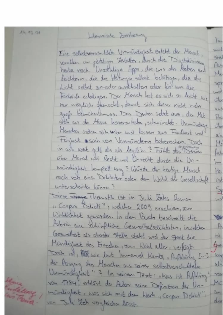 Know Literarische Erörterung: Corpus Delicti  thumbnail