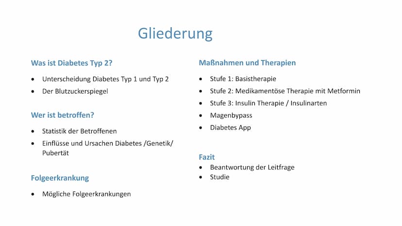 "Altersdiabetes"
im Jugendalter
Inwiefern ist die
Erkrankung heilbar?
lai Was ist Diabetes Typ 2?
Unterscheidung Diabetes Typ 1 und Typ 2
De