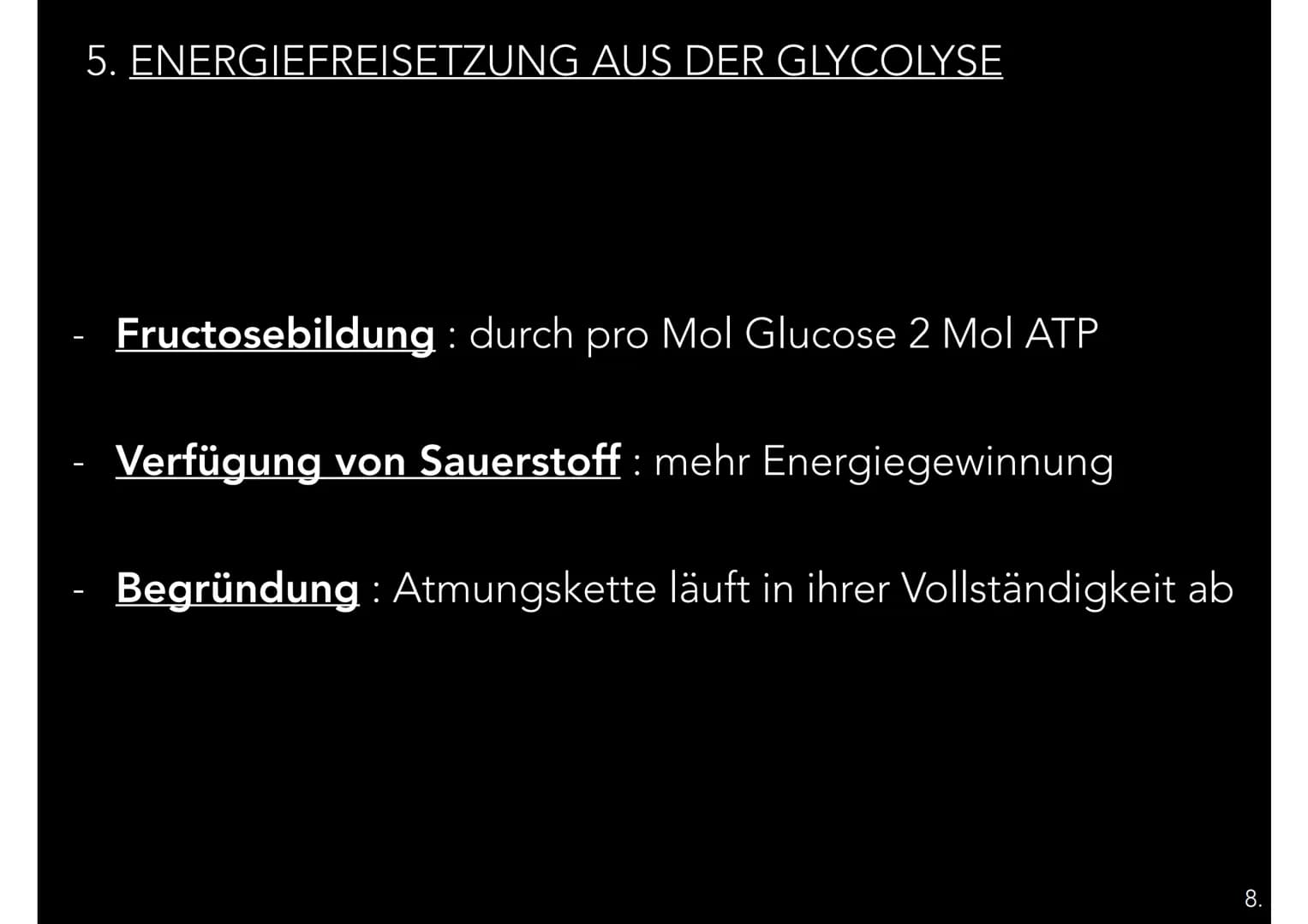 GLYCOLYSE
EIN TEILPROZESS DER ZELLATMUNG
شاہد GLIEDERUNG
1. Allgemeine Informationen
2. Hintergrund
7. Bausteine - Zellmaterial
6. Energiege