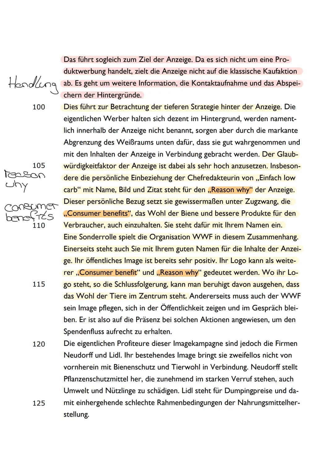 ANZEIGENANALYSE
EINLEITUNG VORBEREITUNG
worum geht es in der Anzeige / Verbung?
Las ist Lichtig makieten.
• Wer ist die Zielgruppe?
Um was f