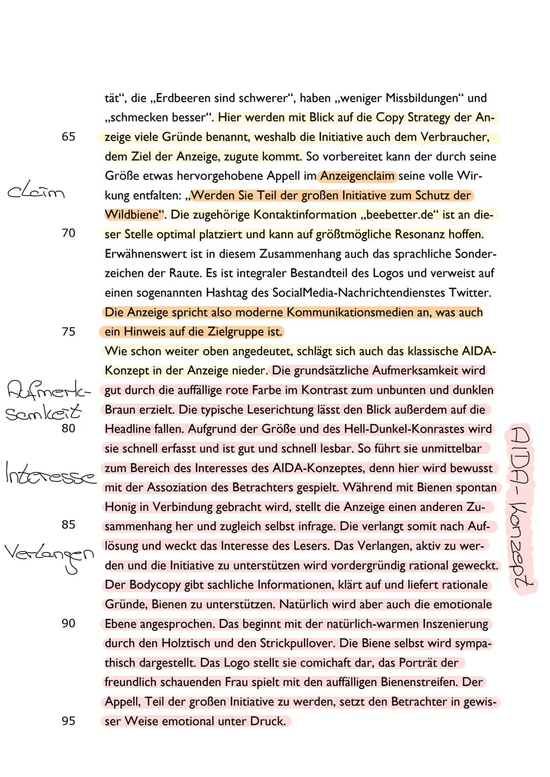 ANZEIGENANALYSE
EINLEITUNG VORBEREITUNG
worum geht es in der Anzeige / Verbung?
Las ist Lichtig makieten.
• Wer ist die Zielgruppe?
Um was f