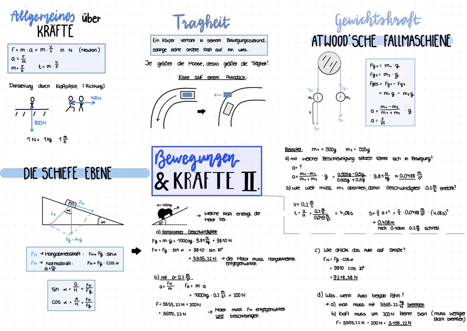 <h2 id="arbeitsblattphysikalischekrfteundbewegungen">Arbeitsblatt: Physikalische Kräfte und Bewegungen</h2>
<p>In der Physik gibt es verschi