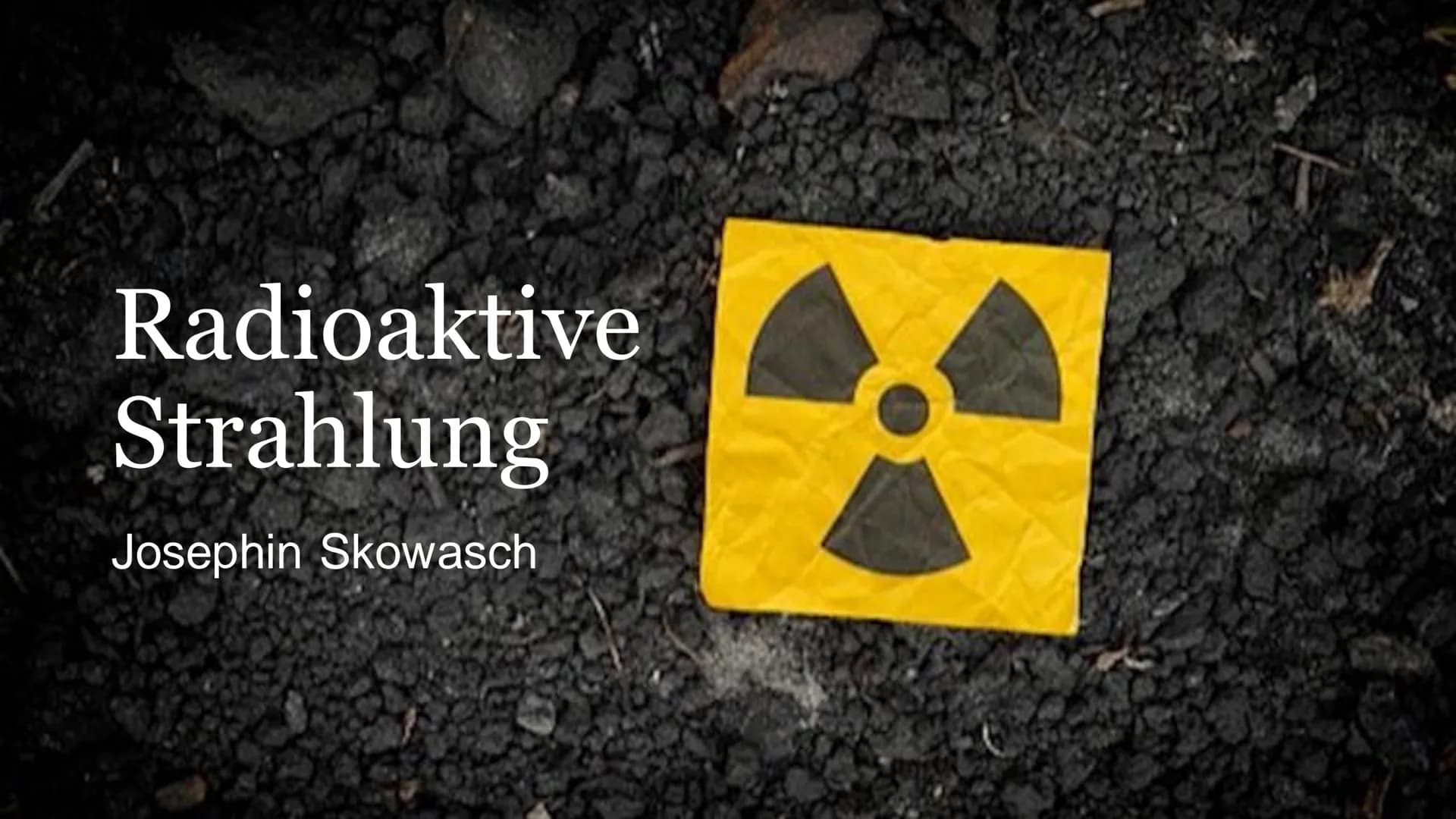 Radioaktive
Strahlung
Josephin Skowasch Heutige Themen
Der Begriff
Eigenschaften
Das Geiger-Müller-
Zählrohr
Der Nulleffekt
Auswirkungen Men