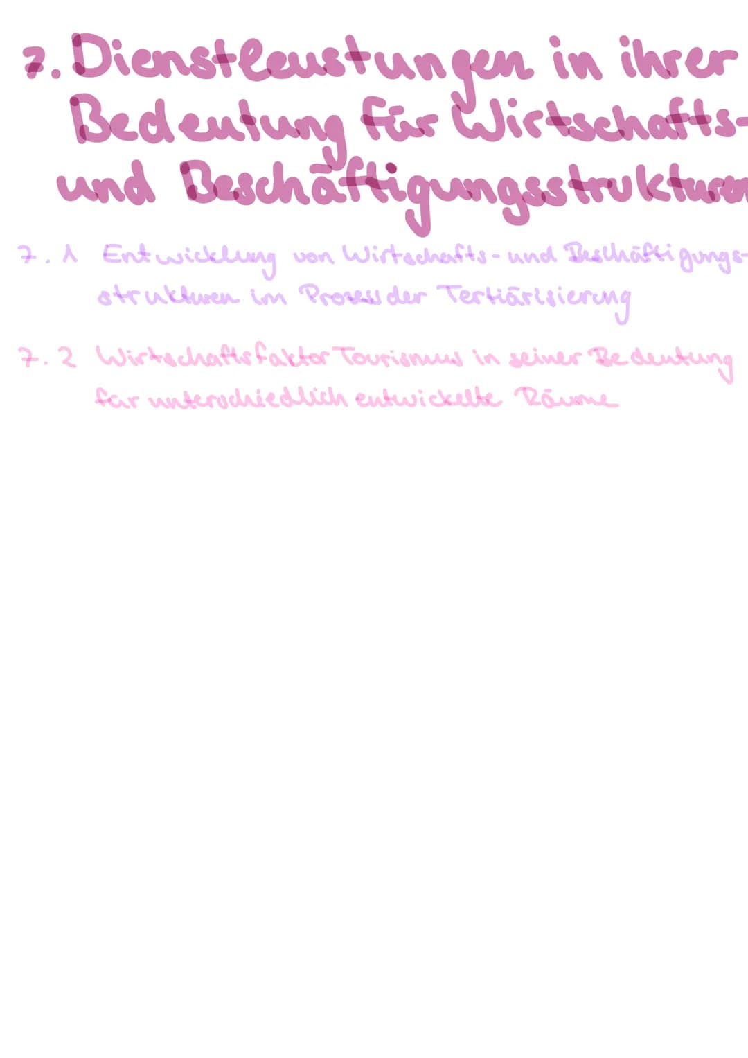 7. Dienstleistungen in ihrer
Bedeutung für Wirtschafts-
und Beschäftigungsstrukturen
7.1 Entwicklung von Wirtschafts- und Beschäftigungs-
st