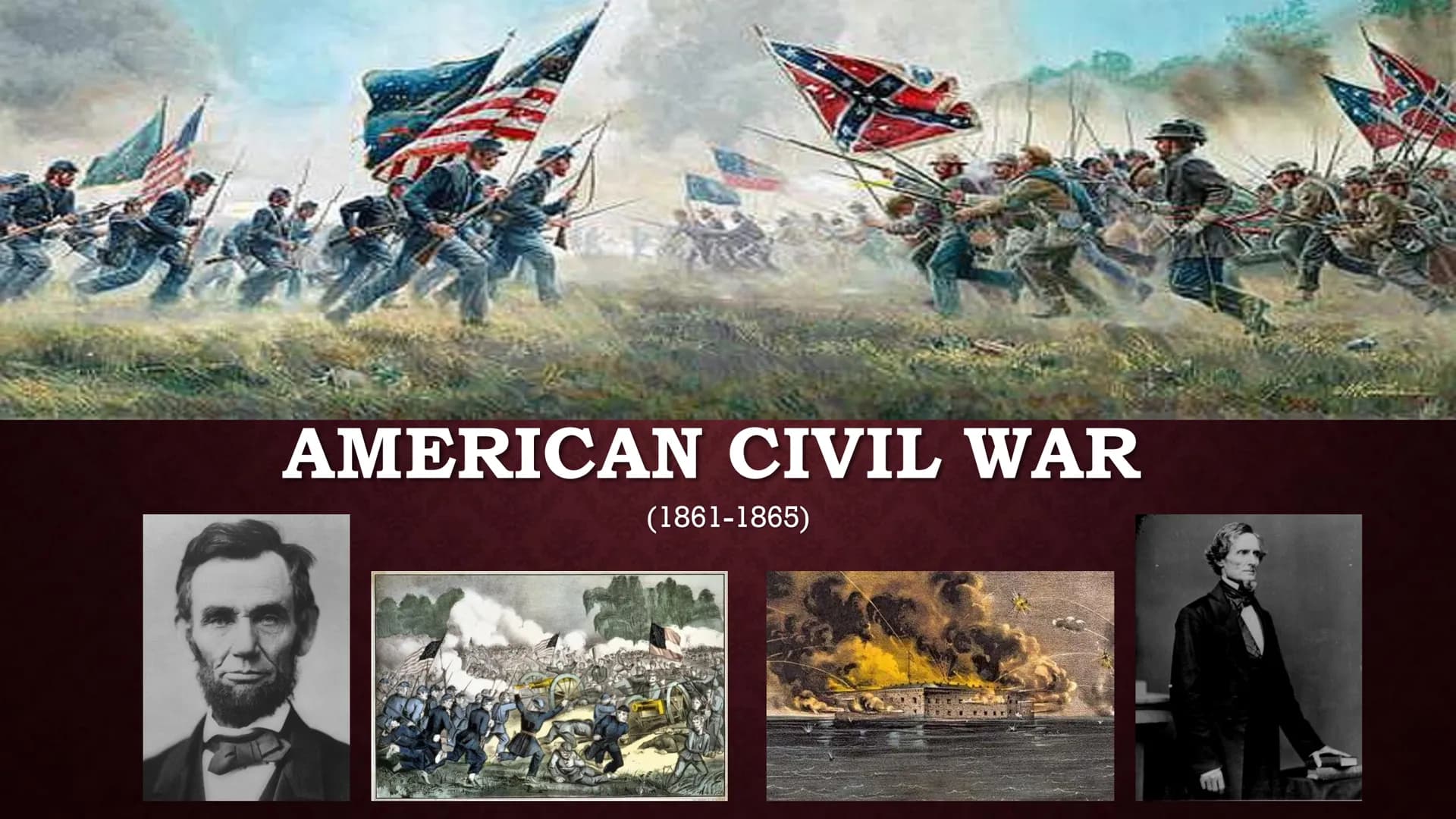 AMERICAN CIVIL WAR
(1861-1865) CONTENTS
What is Civil War?
Causes
Civil War Background
The Leaders
Battle of Bull Run
➤ Weapons of the Civil