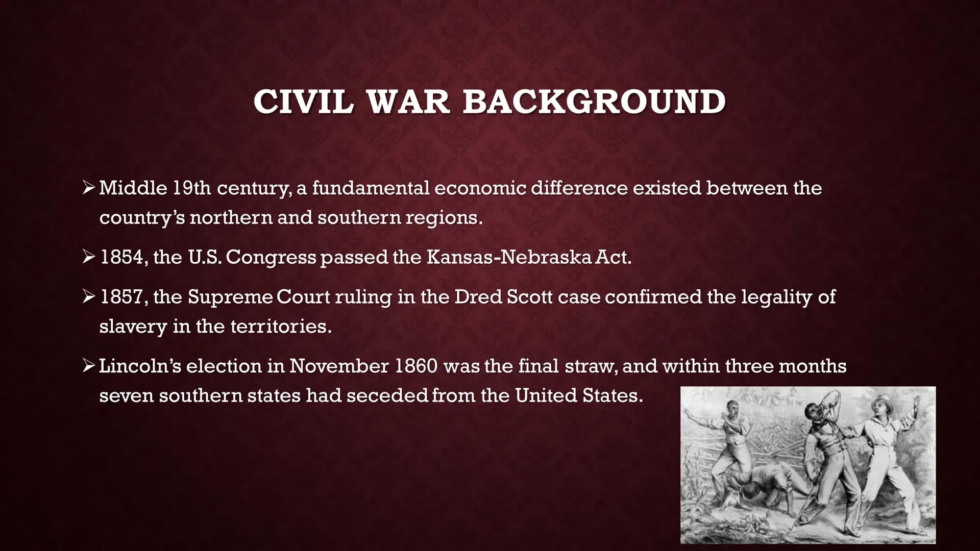 AMERICAN CIVIL WAR
(1861-1865) CONTENTS
What is Civil War?
Causes
Civil War Background
The Leaders
Battle of Bull Run
➤ Weapons of the Civil