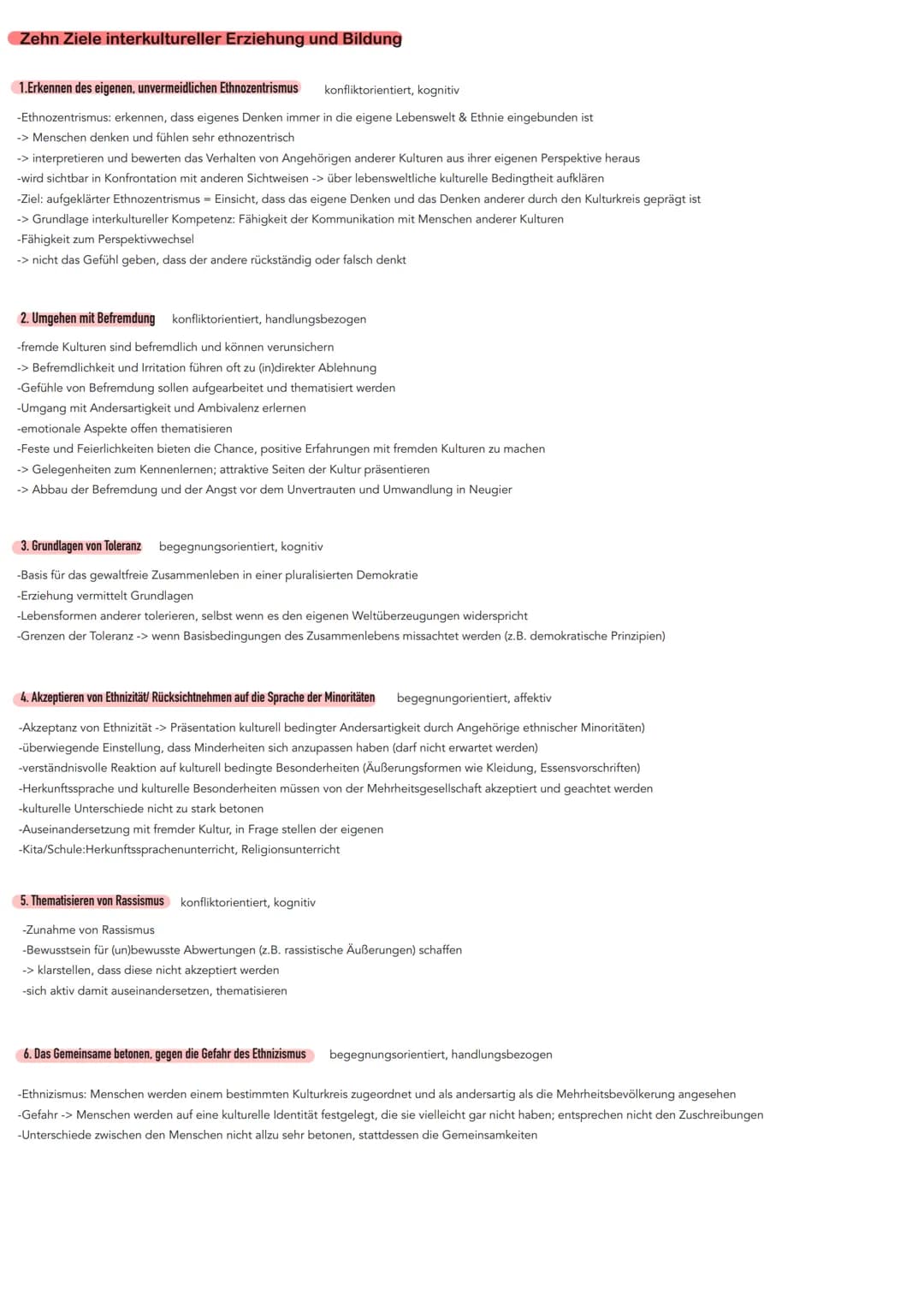 Nicke
Interkulturelle Erziehung und Bildung
-Die erforderlichen Kompetenzen für einen konstruktiven Umgang mit Menschen, die eine unterschie