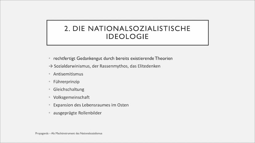 PROPAGANDA
ALS MACHTINSTRUMENT DES NATIONALSOZIALISMUS
2020/21
Ganz Deutſchland
hört den Führer
mit dem Volksempfänger INHALTSVERZEICHNIS
Ei