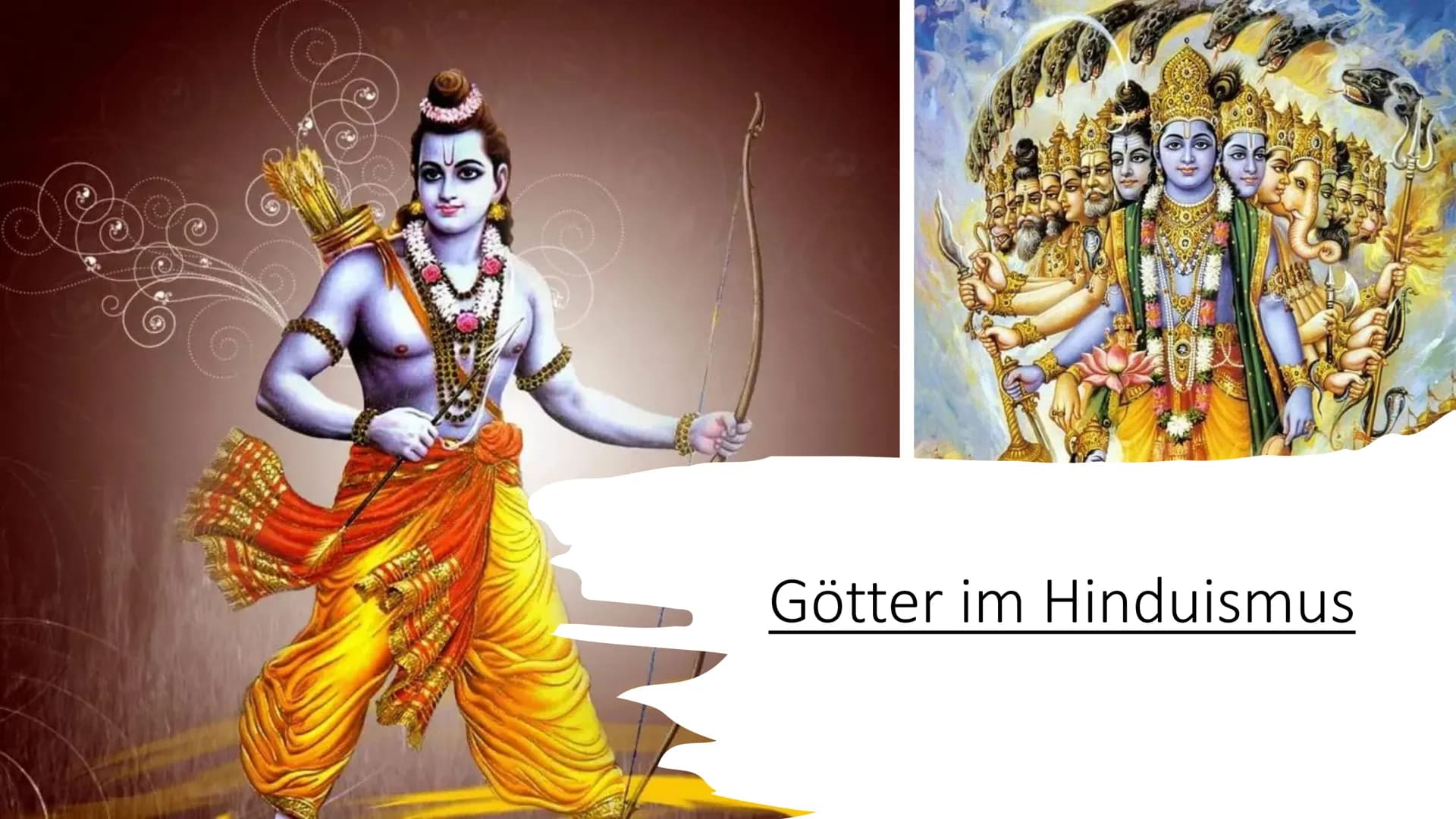 Gly
7549
Götter im Hinduismus ●
Allgemeines
• Entstehung
●
Inhaltsverzeichnis
●
Kastensystem
Wiedergeburt
Rituale und Feste
●
• Götter und G