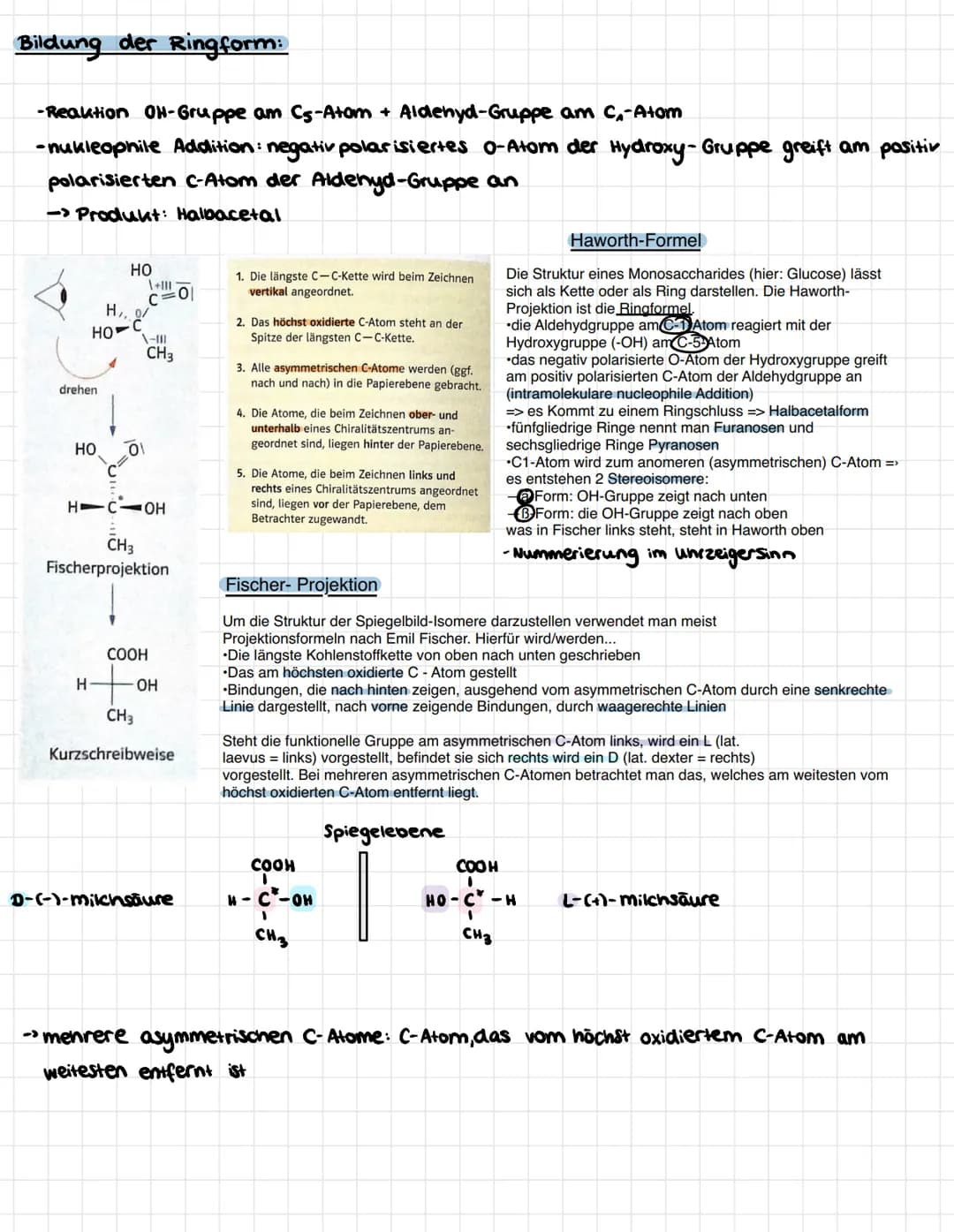 • Monosaccharide (Einfachzucker)
• Disaccharide (Zweifachzucker)
• Polysaccharide (Mehrfachzucker)
Aldose
1. Monosaccharide
Man unterscheide