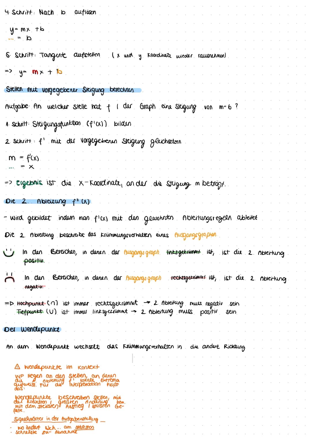 Rechnerische Bestimmung lokaler Extrema
A. Schritt: Erste und Zweite Ableitung bilden
f'(x) =
f"(x) =
2. Schritt: Nullstellen von f'(x) bere