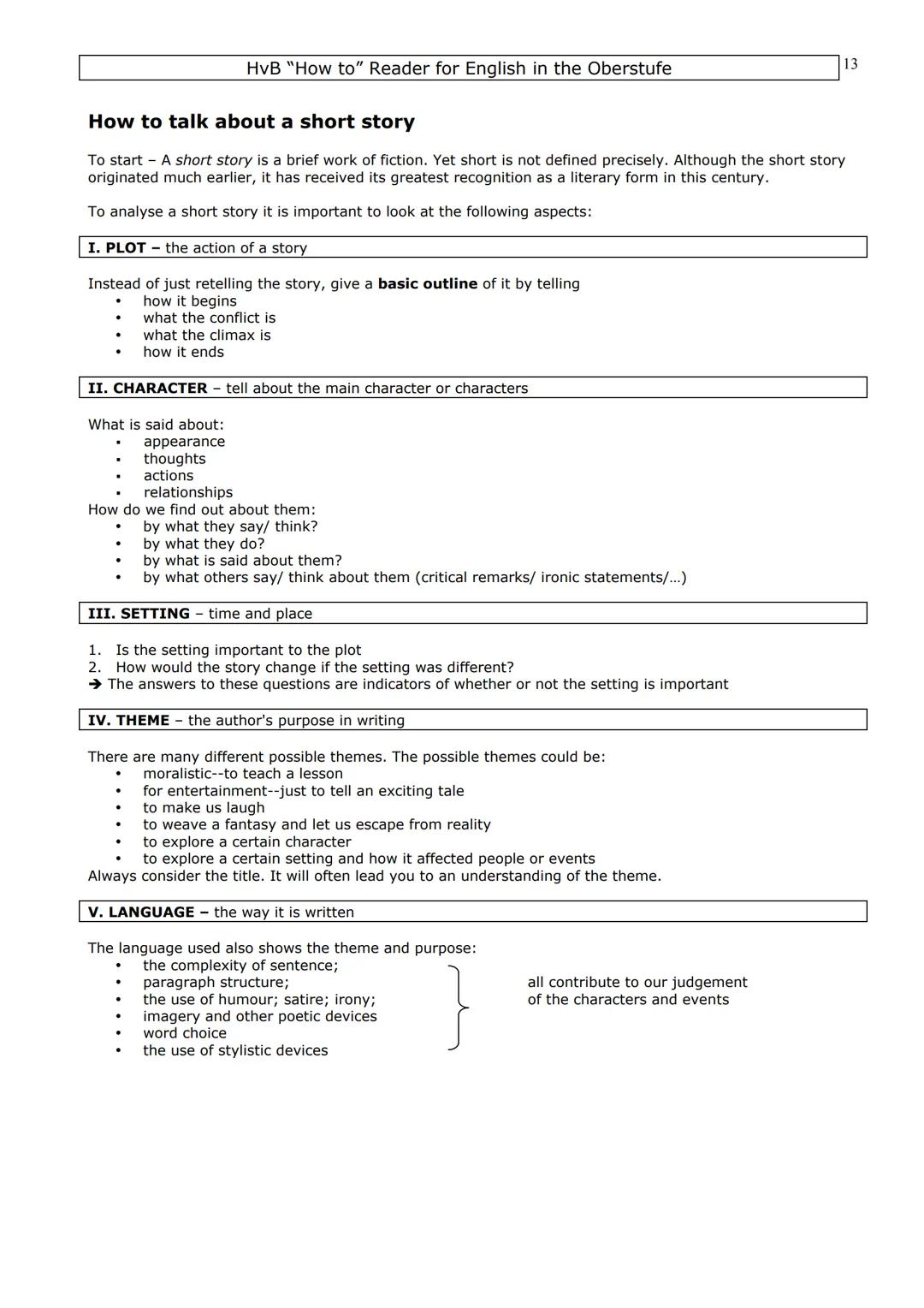 HvB "How to" Reader for English in the Oberstufe
Introduction
This collection of "How to do" materials is a guideline for you to help you go