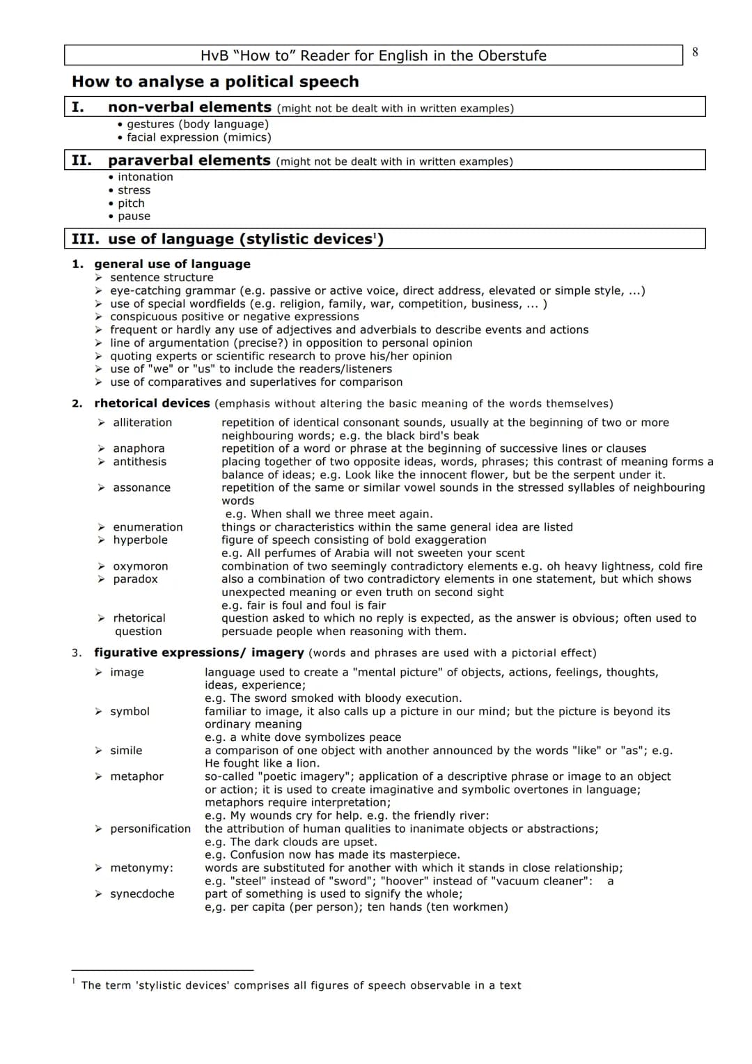 HvB "How to" Reader for English in the Oberstufe
Introduction
This collection of "How to do" materials is a guideline for you to help you go