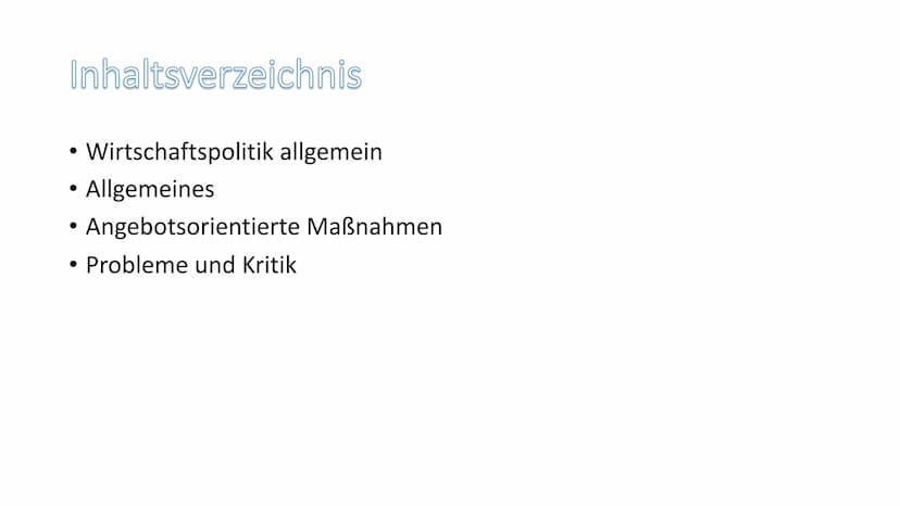 Verena Achiaa,
Christina Grottendieck,
Michelle Beitenger
Wirtschaftspolitische
Konzeptionen
Angebotsorientierte Wirtschaftspolitik
1
10
10 