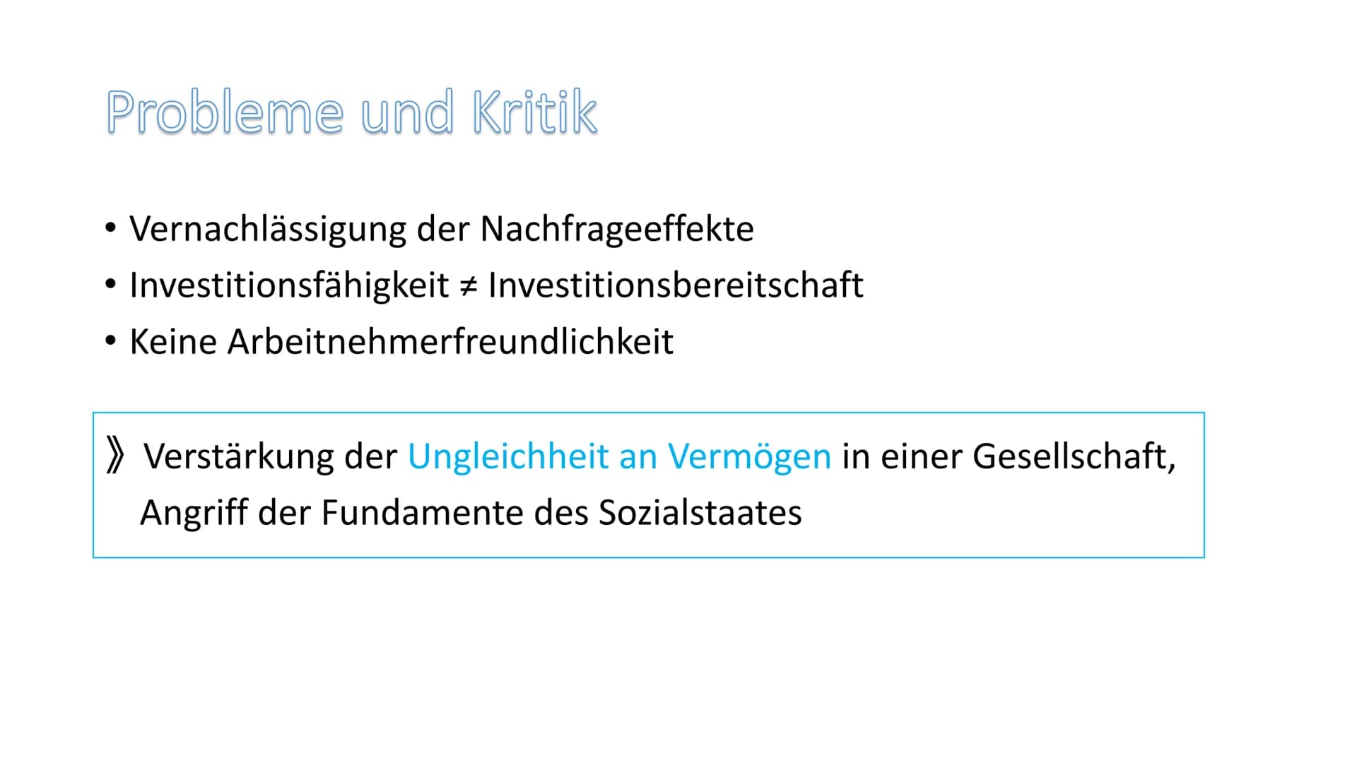 Verena Achiaa,
Christina Grottendieck,
Michelle Beitenger
Wirtschaftspolitische
Konzeptionen
Angebotsorientierte Wirtschaftspolitik
1
10
10 