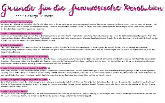 Know Gründe für die Französische Revolution  thumbnail