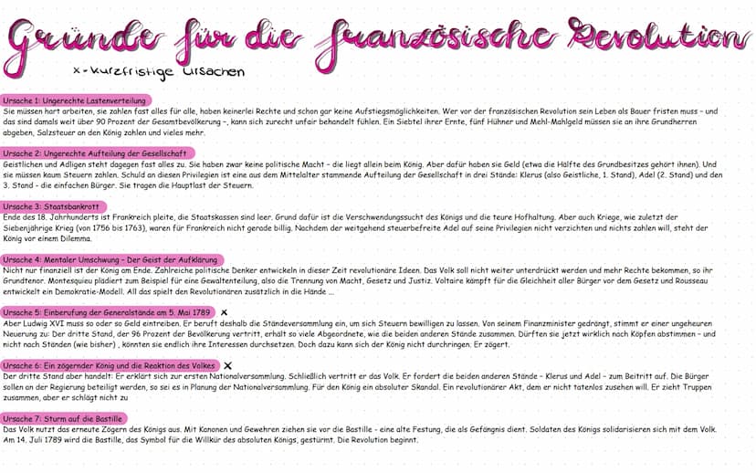 Gründe für die fuanzösische Revolution
kurzfristige Ursachen
Ursache 1: Ungerechte Lastenverteilung
Sie müssen hart arbeiten, sie zahlen fas