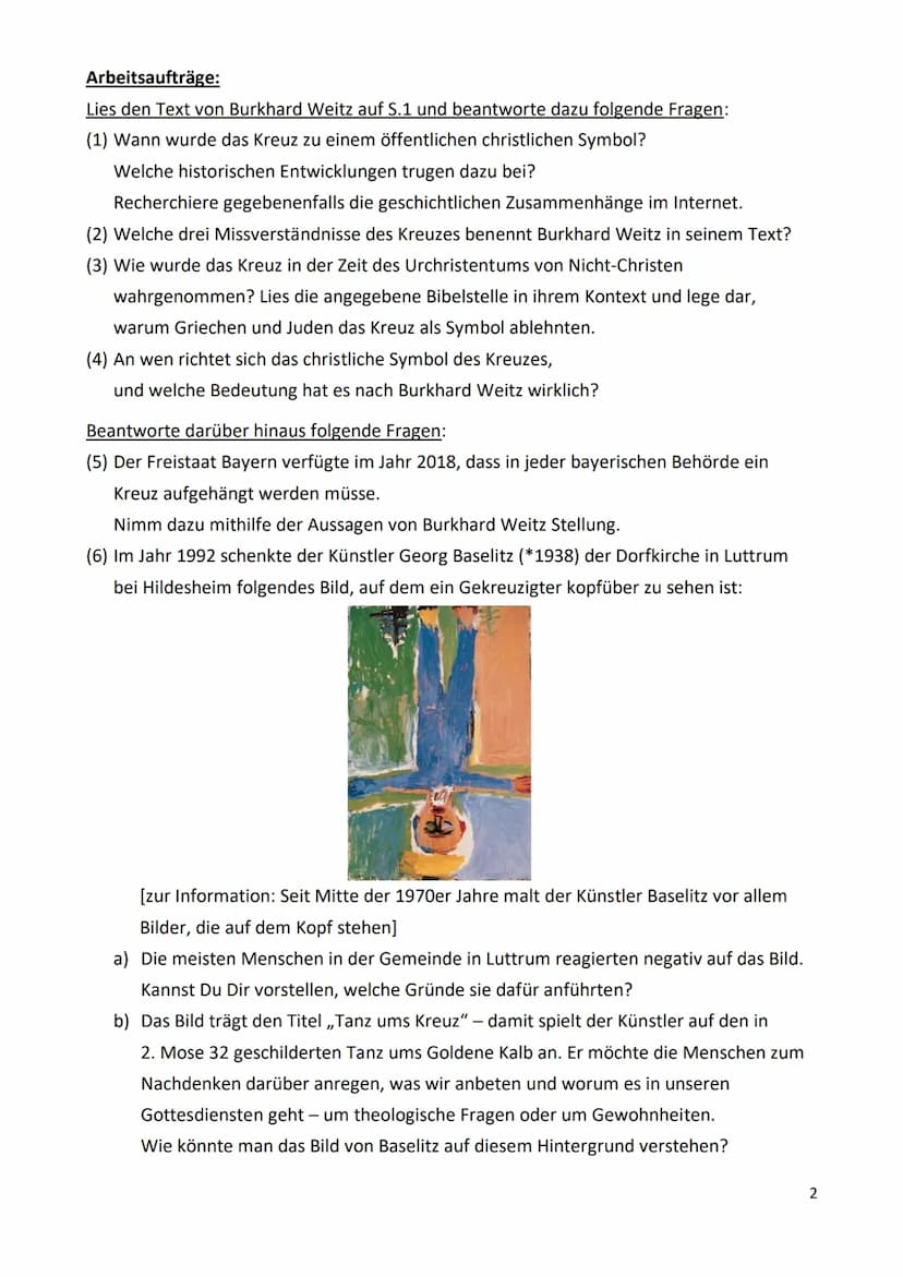 16.06.2020
Schriftliche Hausaufgabe Religion
Religion Hausarbeit
bedeutung.html
Nr. 1
Das Kreuz wurde erst zu einem öffentlichen christliche