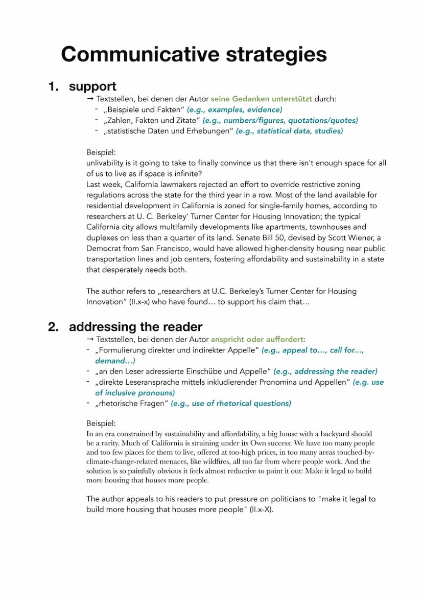 How to analyse "use of language"
1. imagery
Textstellen, bei denen der Autor sprachliche Bilder nutzt:
,,eine Bildhafte Sprache"; ,,anschaul