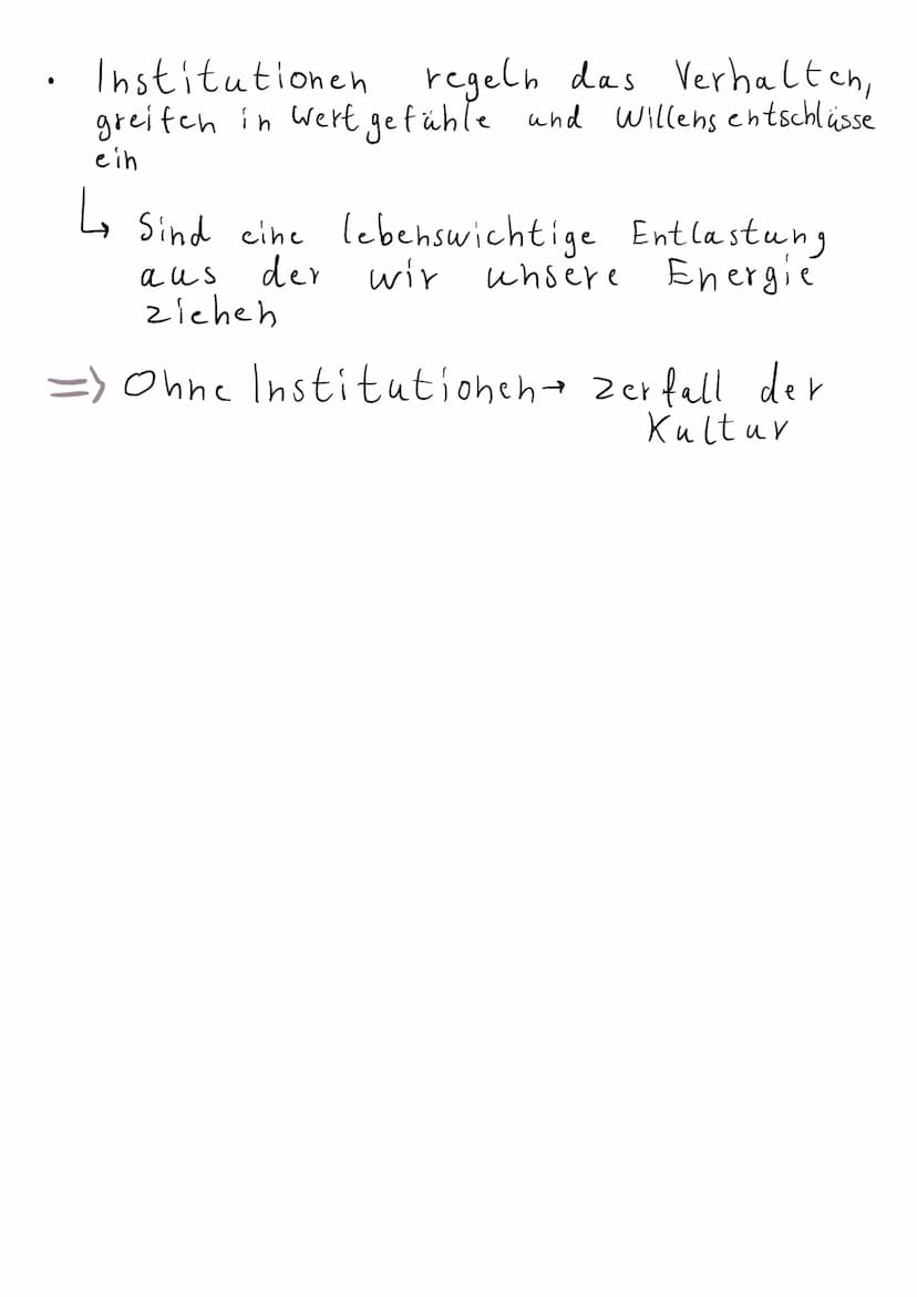 Arnold Gehlen:
Hauptthese: Kultur als Kompensation der
Unzulänglichen menschlichen Natur
.
.
Klausur
Mensch ist organisch Mittellos, ohne
na