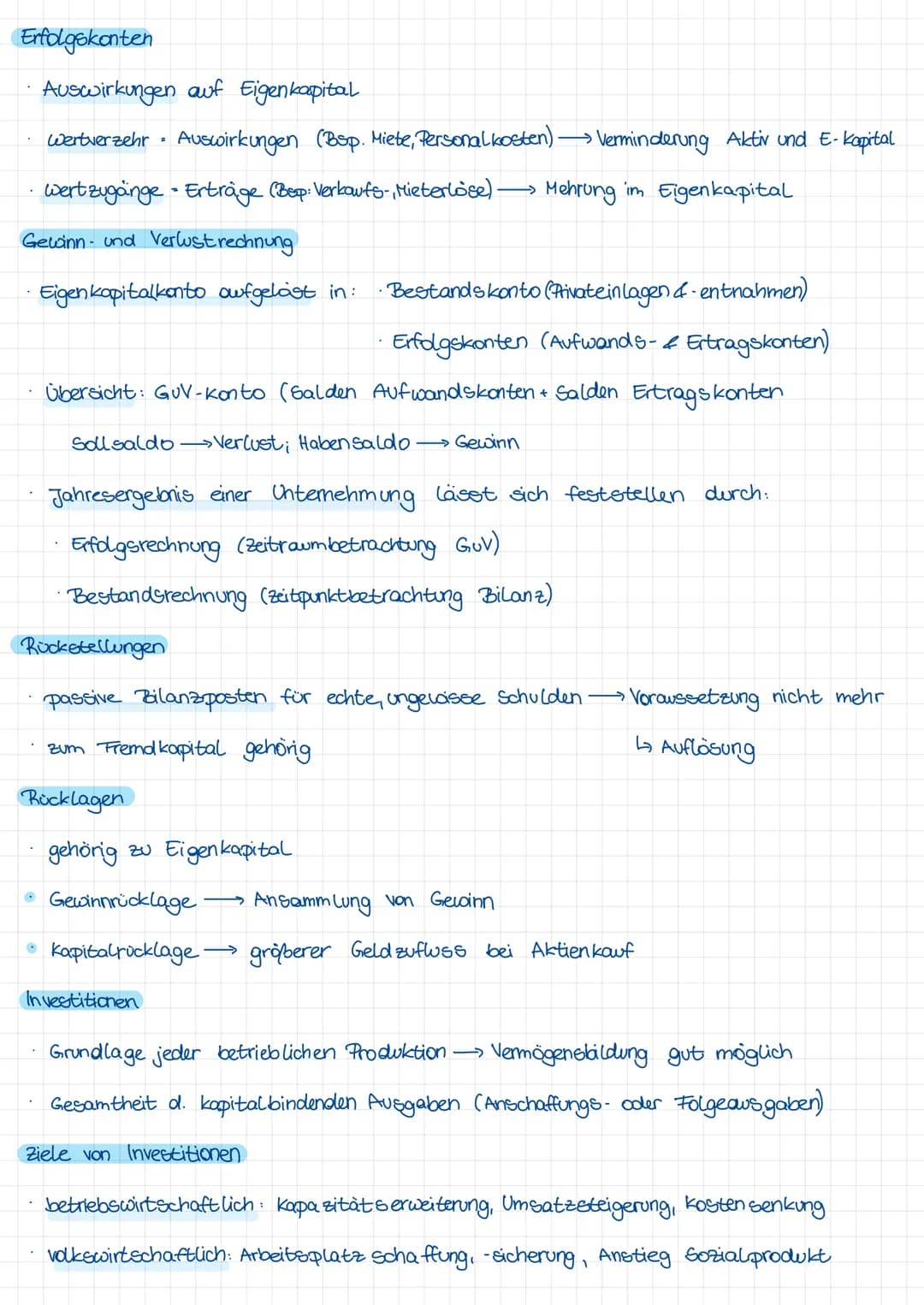 Buchführung
dient zur Übersicht und Transparenz:
Vermögenslage
Finan & lage (Eigen-/Fremdkapital)
Erfolgslage (Gewinn- & Verlustrechnung)
T-