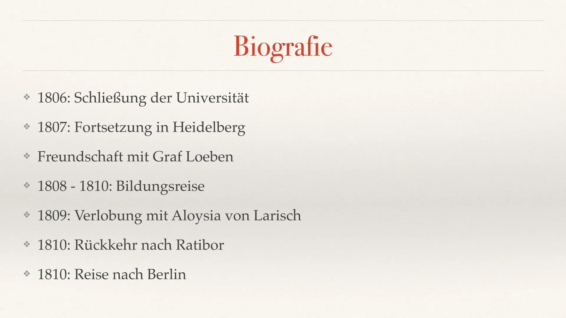 Joseph von Eichendorff
for this in fighting Eichendorff
→ sehr bedeutender Schriftsteller
→ bekannt für seine Gedichte
* Merkmale: Volkslied